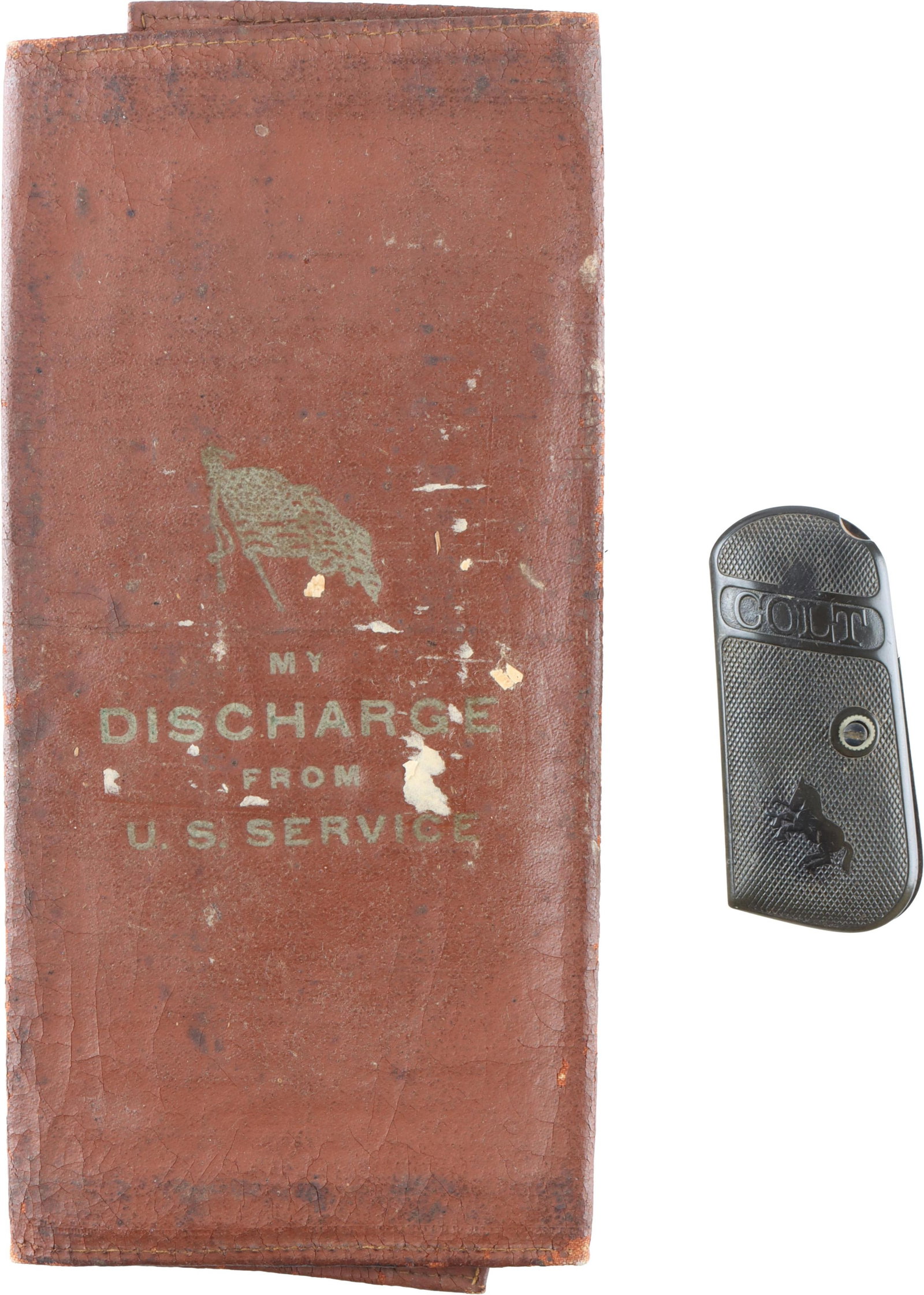 WWI US Motor Transport Corps Papers & Colt Grips (1 of 4)