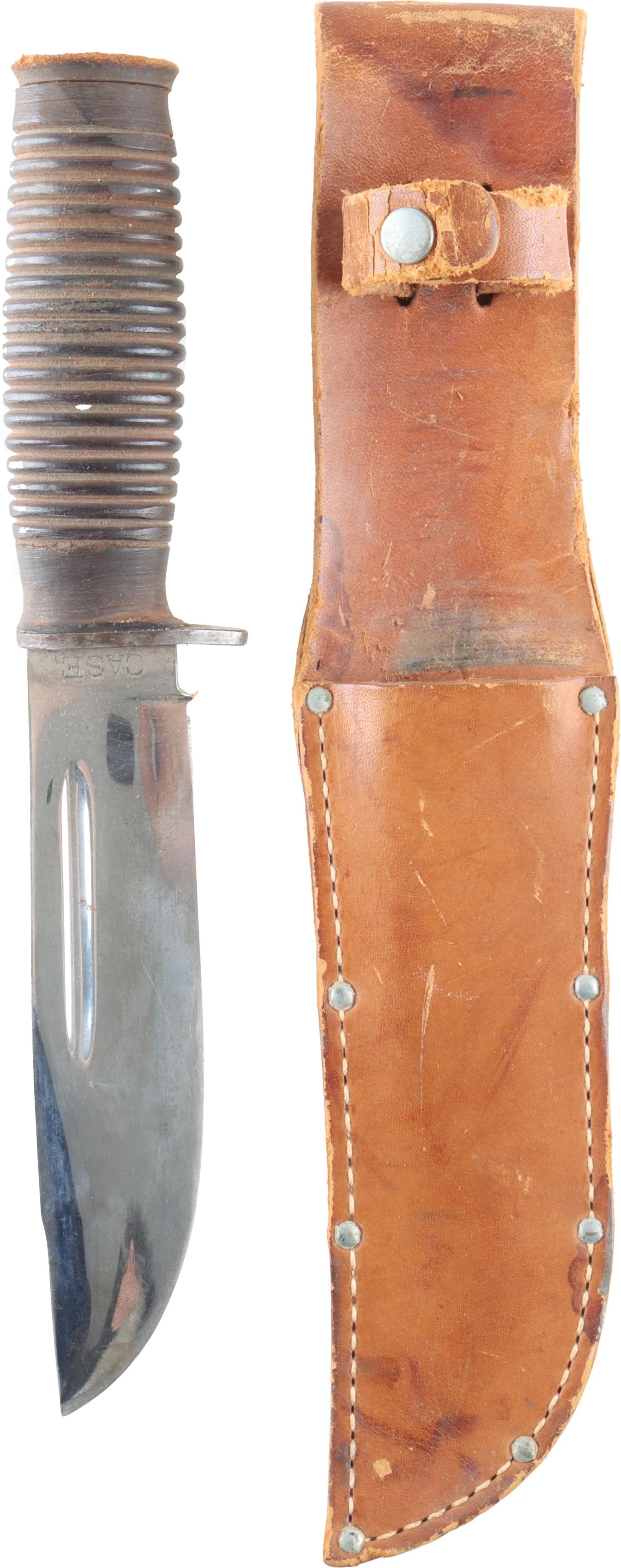 WWII US Case 337-6"0 Fighting Knife with Scabbard (1 of 4)