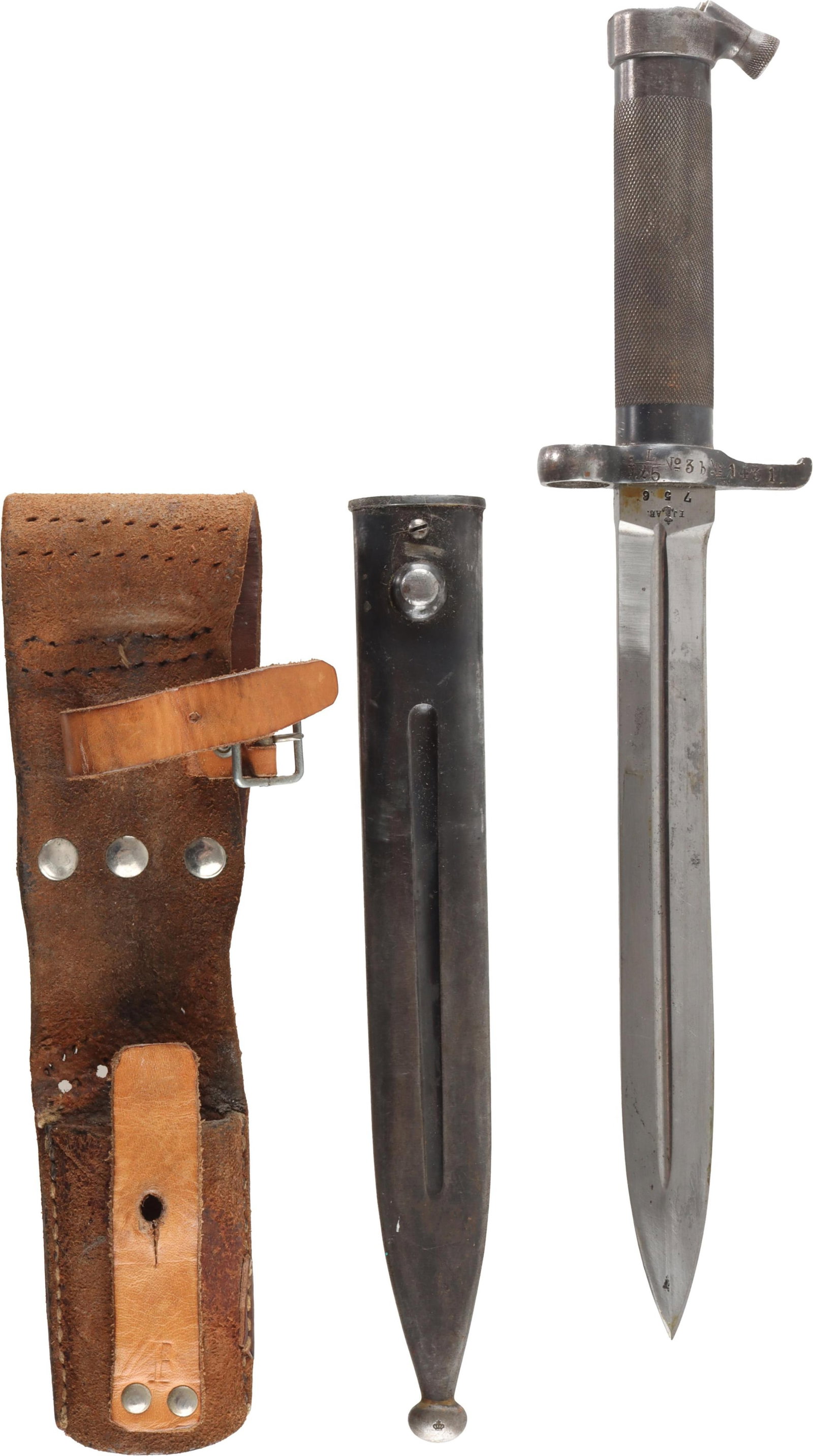 Swedish M1896 Bayonet with Scabbard & Frog (1 of 6)