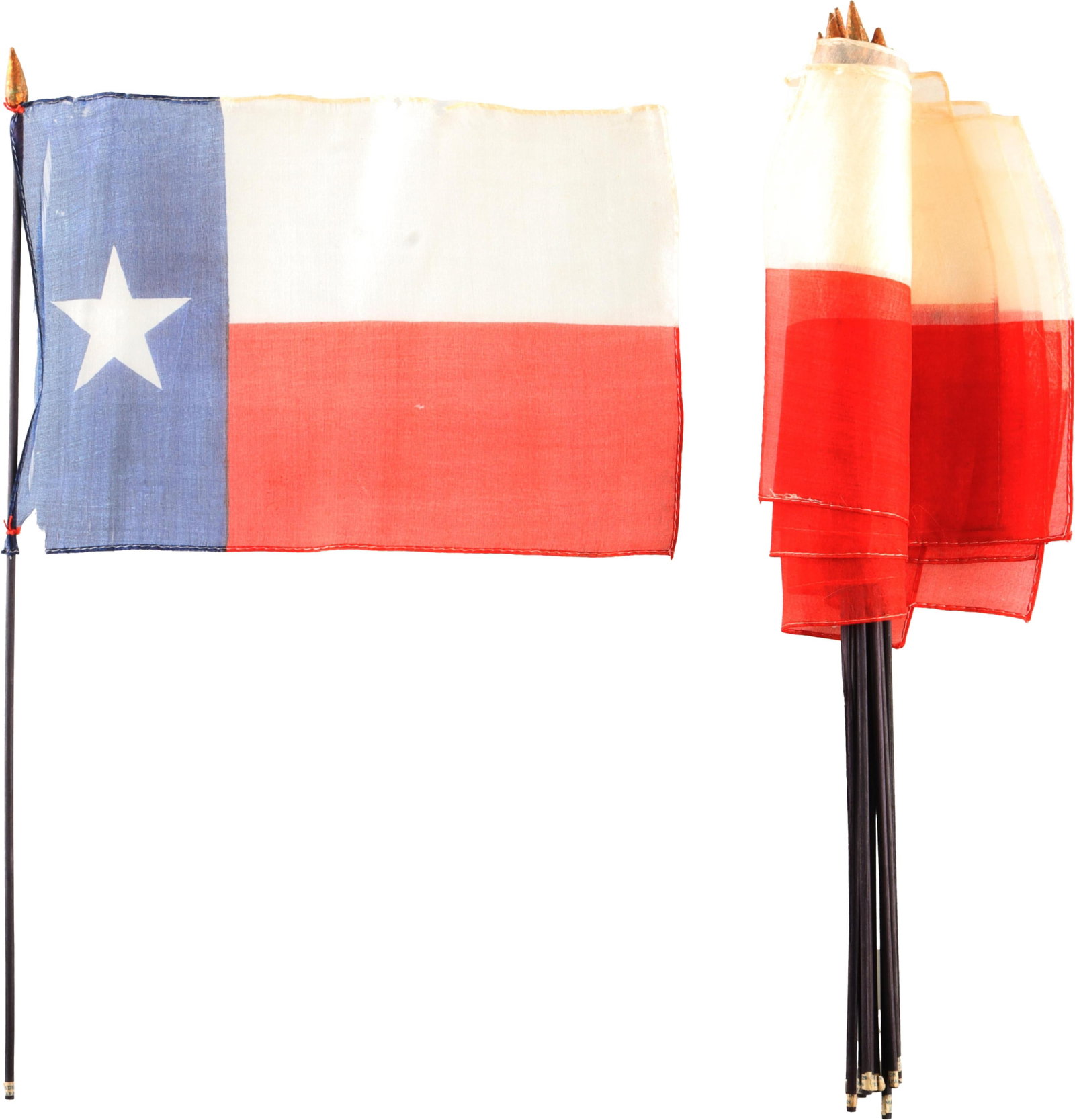 Texas Lone Star Flags Parade Flags Lot of 12 (1 of 2)