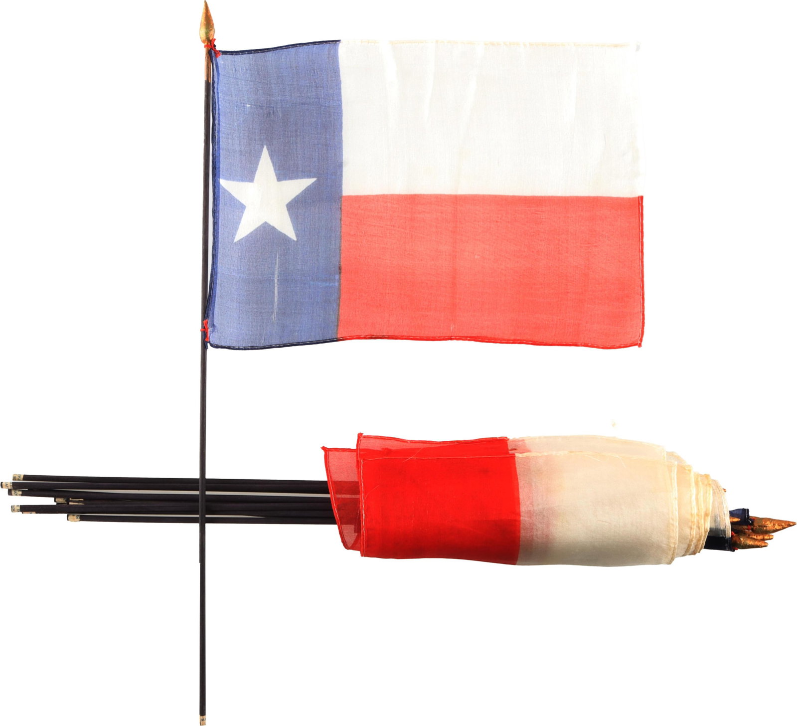 Texas Lone Star Flags Parade Flags Lot of 12 (1 of 2)
