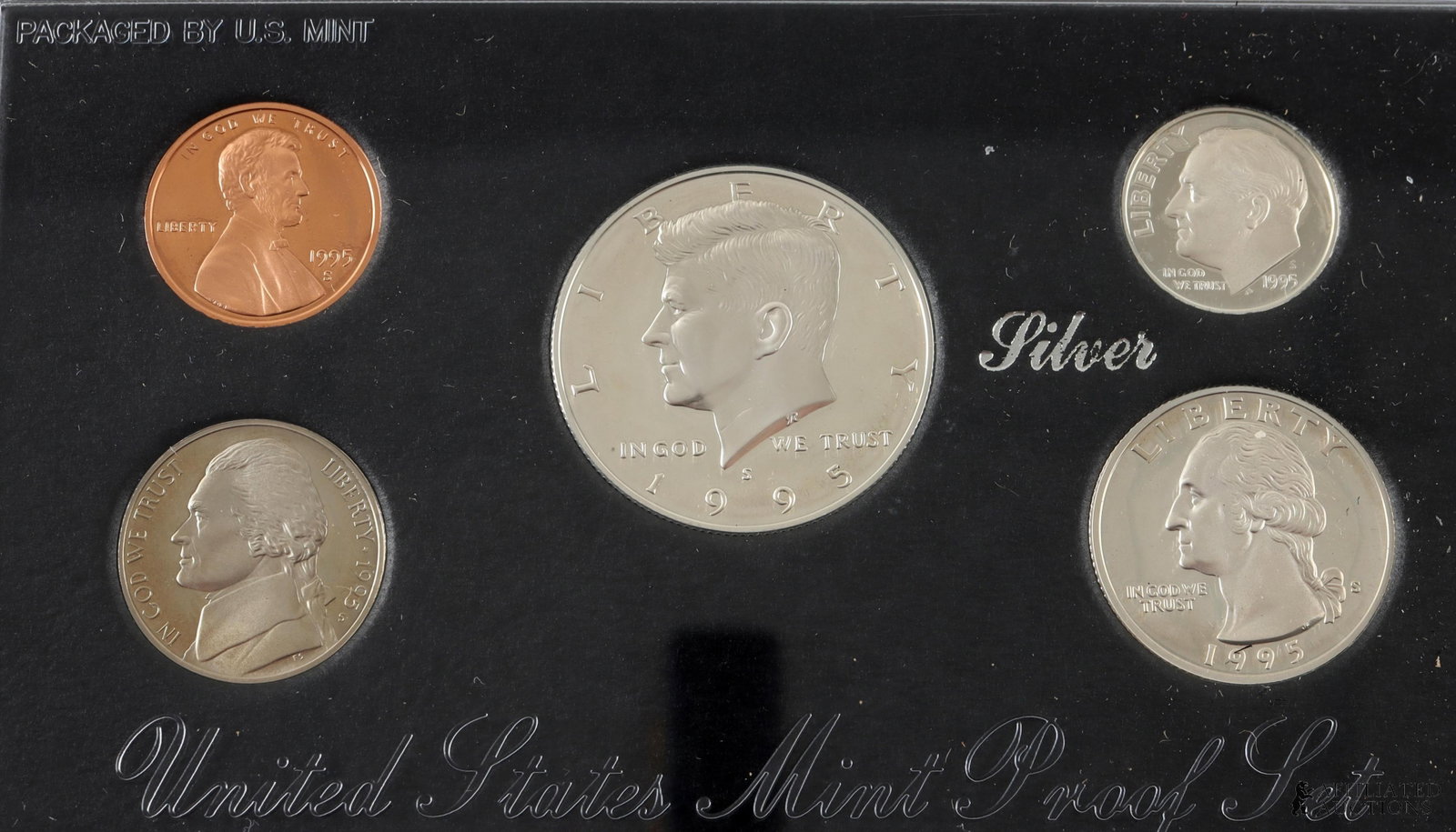 Five (5) 1995 US Silver Coin Proof Set In Box - 3