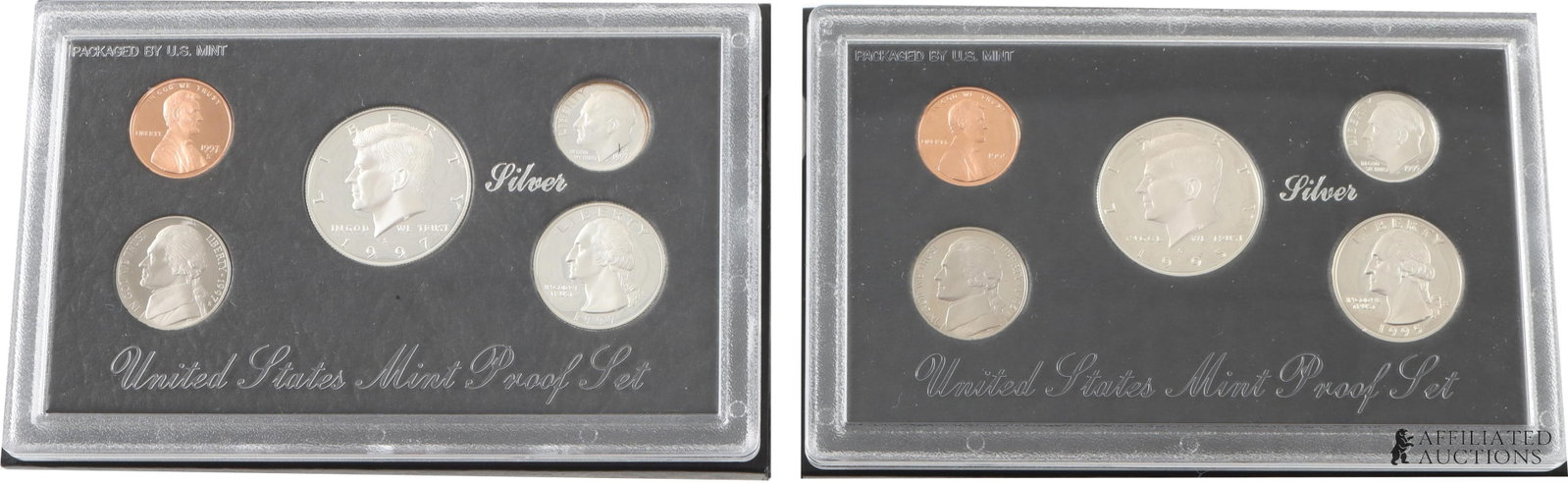 Two (2) 1995 - 97 US Silver Coin Proof Set (1 of 5)