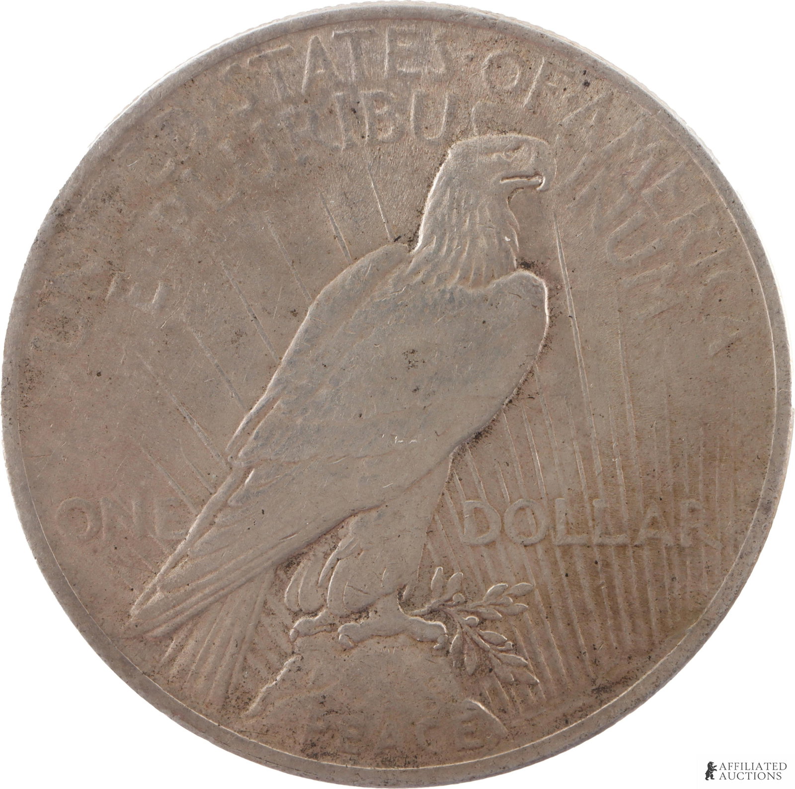 1923 US Peace Silver Dollar Coin - 2