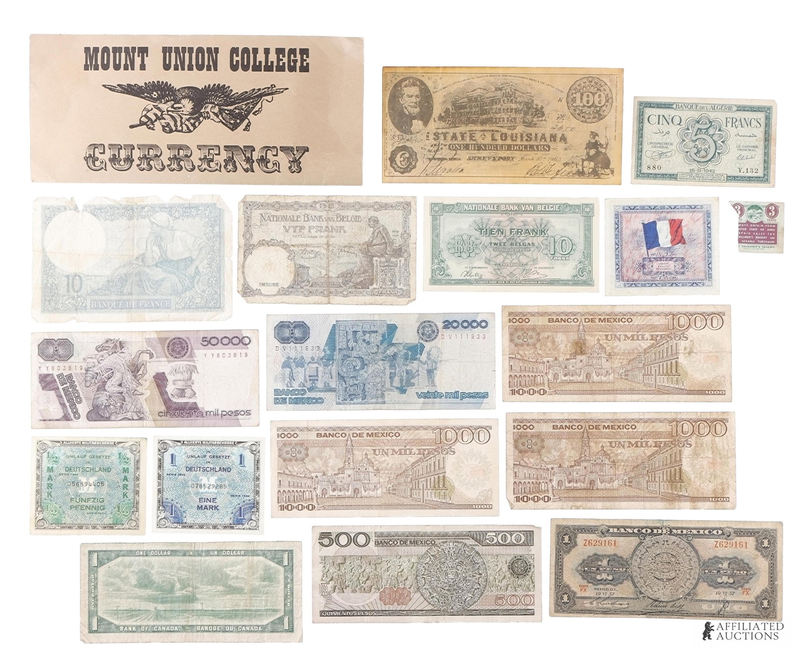 Assorted Paper Currency From Multiple Countries (1 of 5)