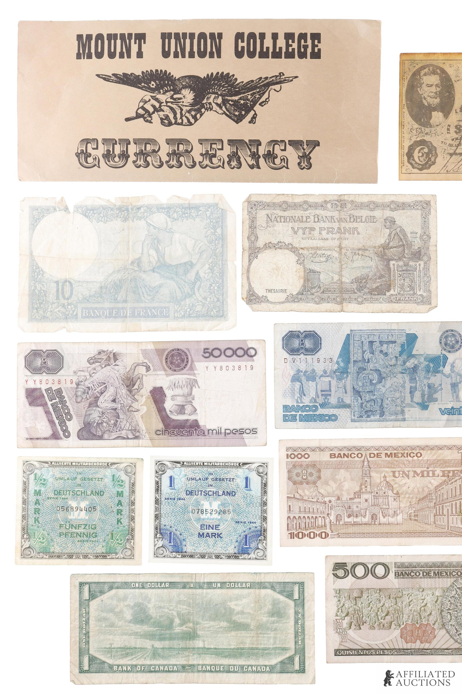 Assorted Paper Currency From Multiple Countries - 2