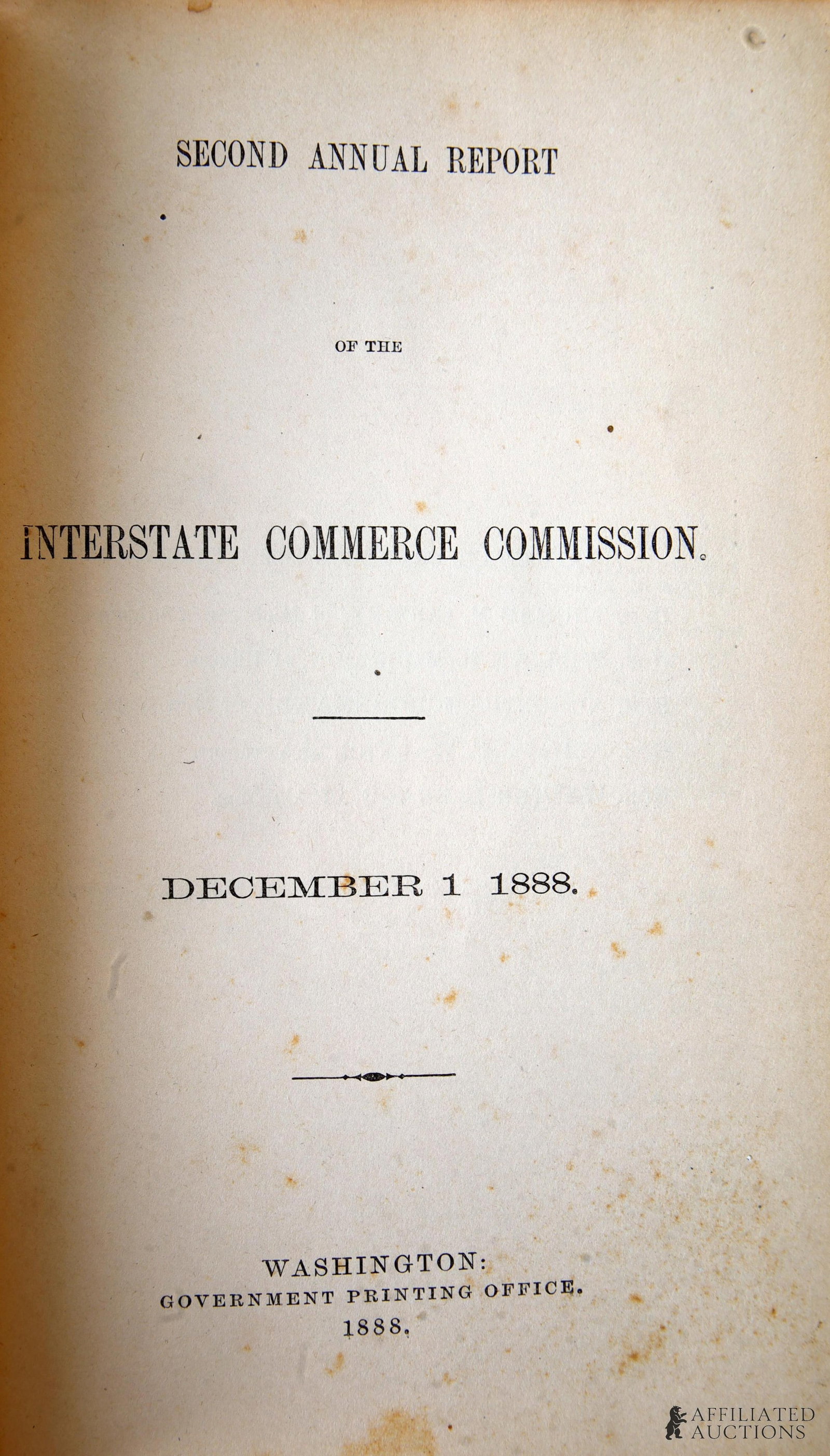 Second Report Interstate Commerce Commission - 4