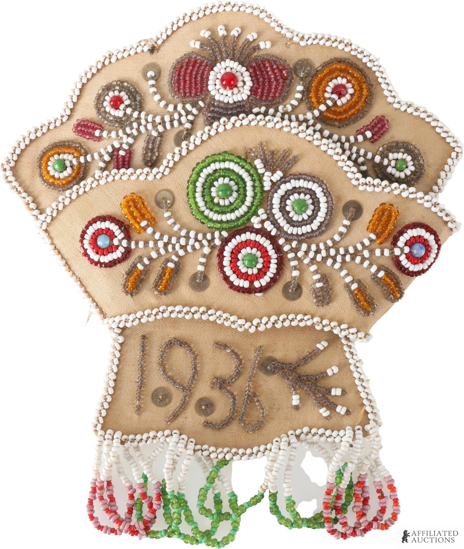 1936 Beaded Wall Decoration (1 of 3)