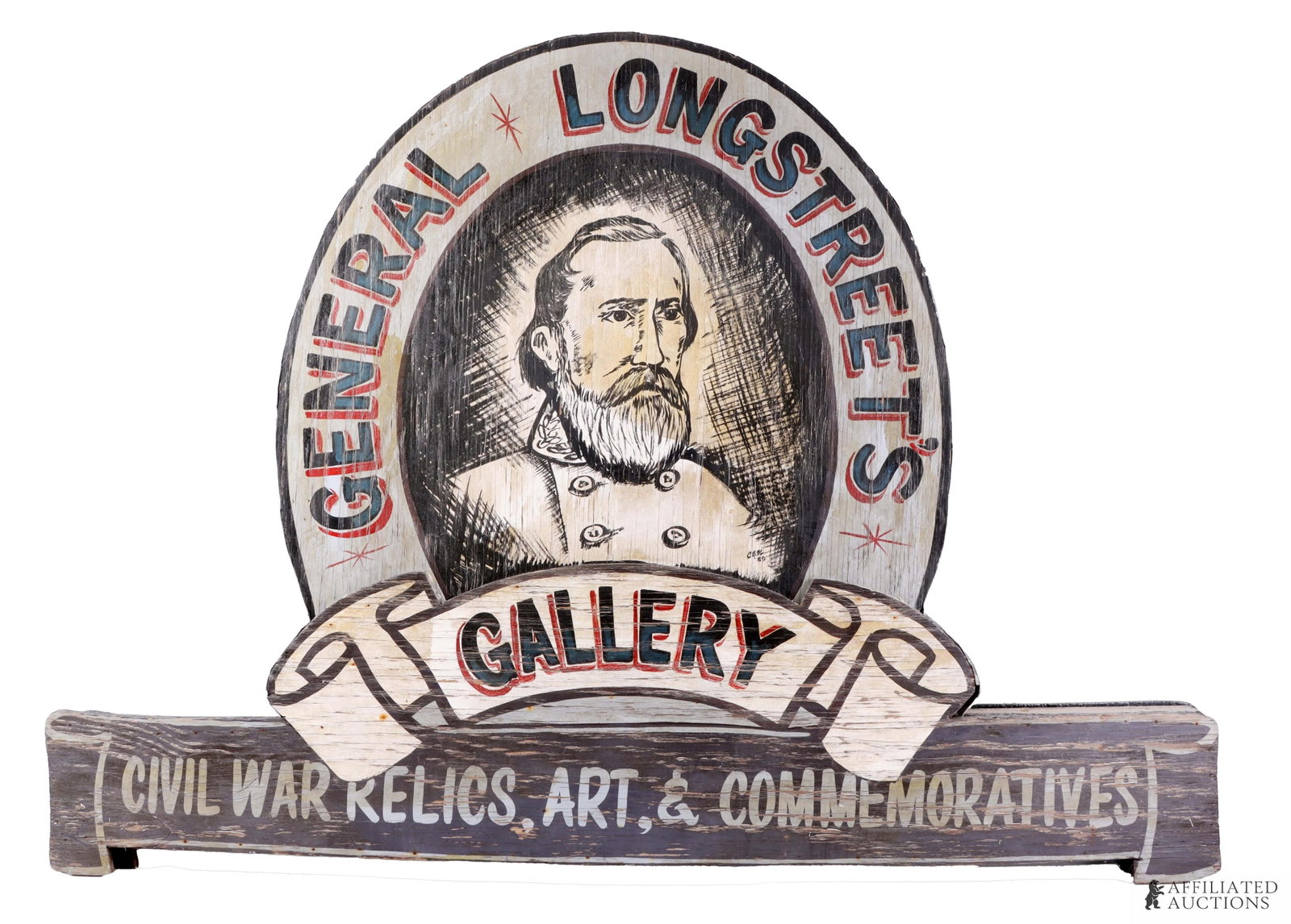 General Longstreet's Gallery Antique Signage (1 of 2)