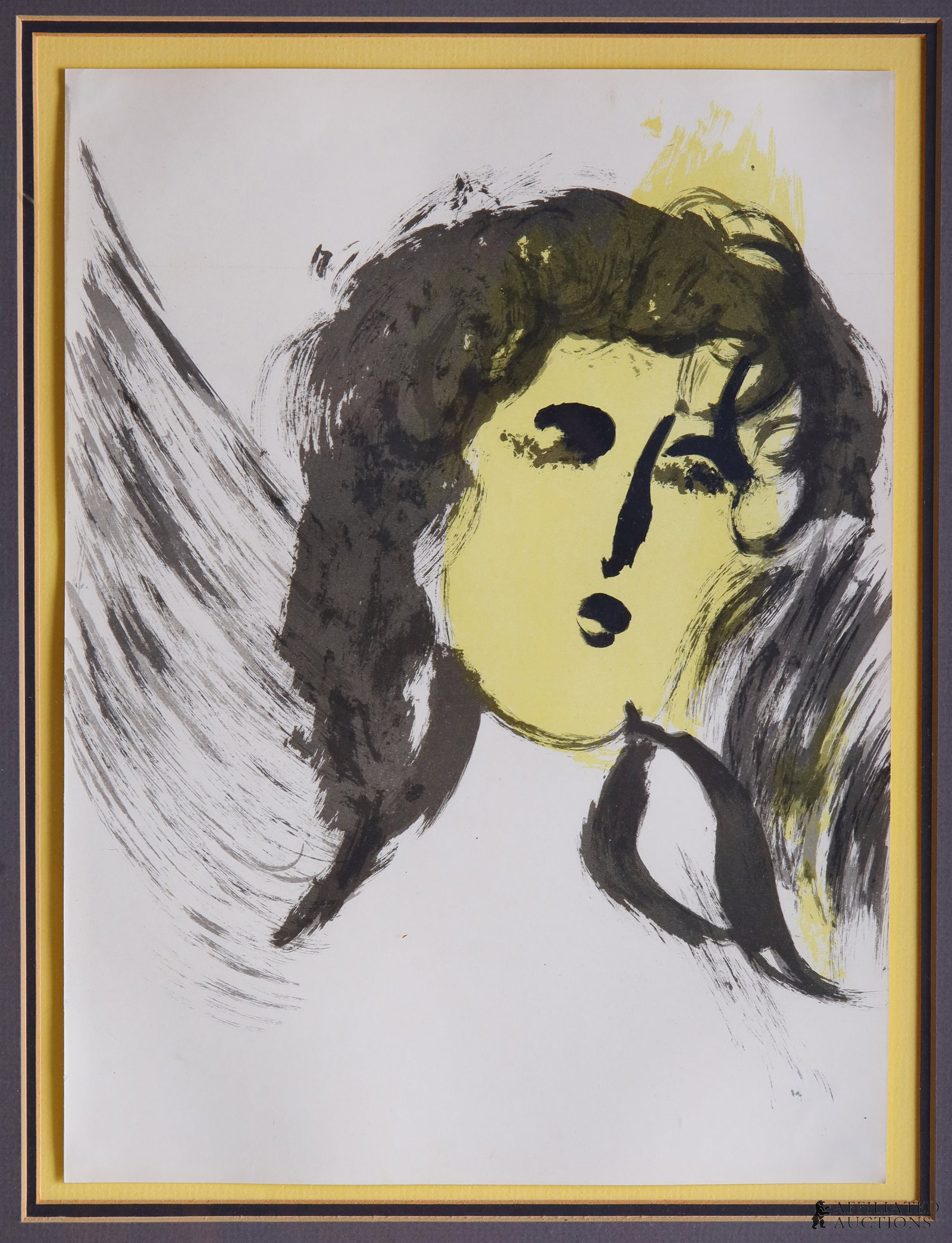 Marc Chagall The Angel Lithographic Print - 2