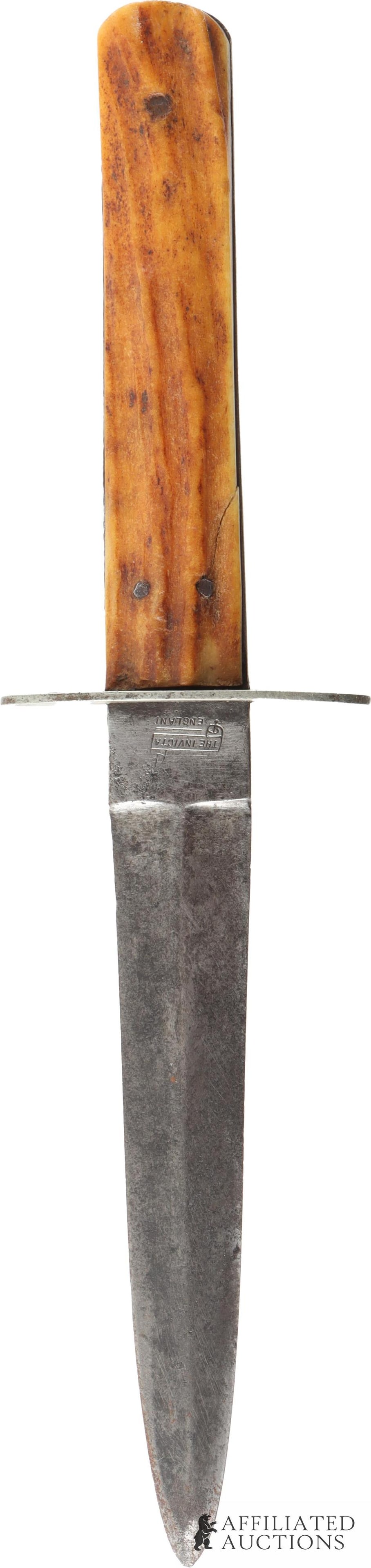 E.M Dickinson Invicta Sheffield Stag Handle Dagger - 2