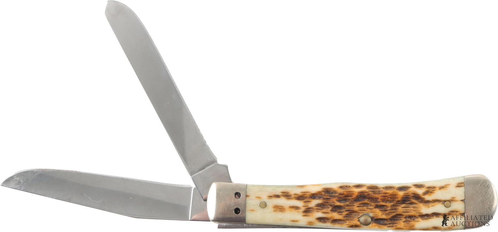1976 Case XX Trapper Two Blade Pocket Knife - 2