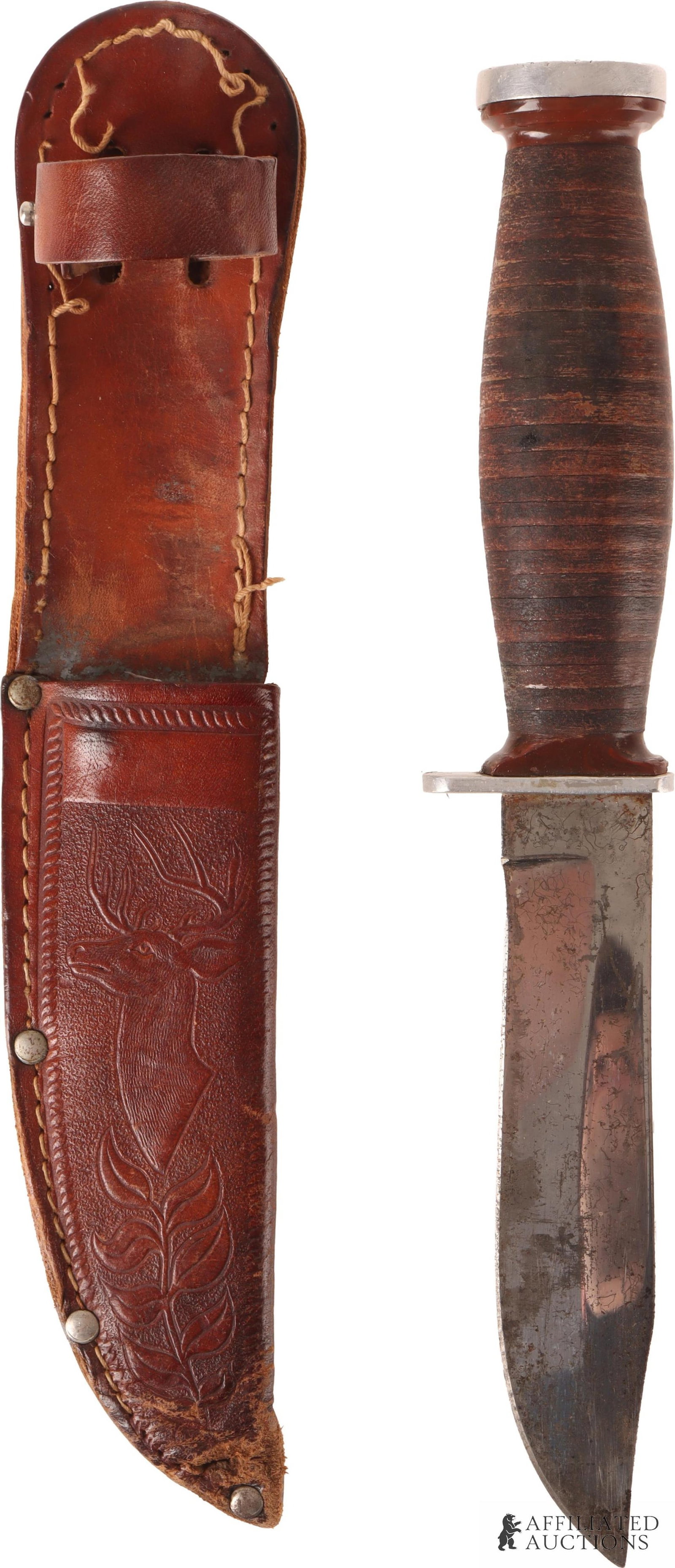 Schrade Walden H-15 Fixed Blade Knife W/ Sheath (1 of 3)