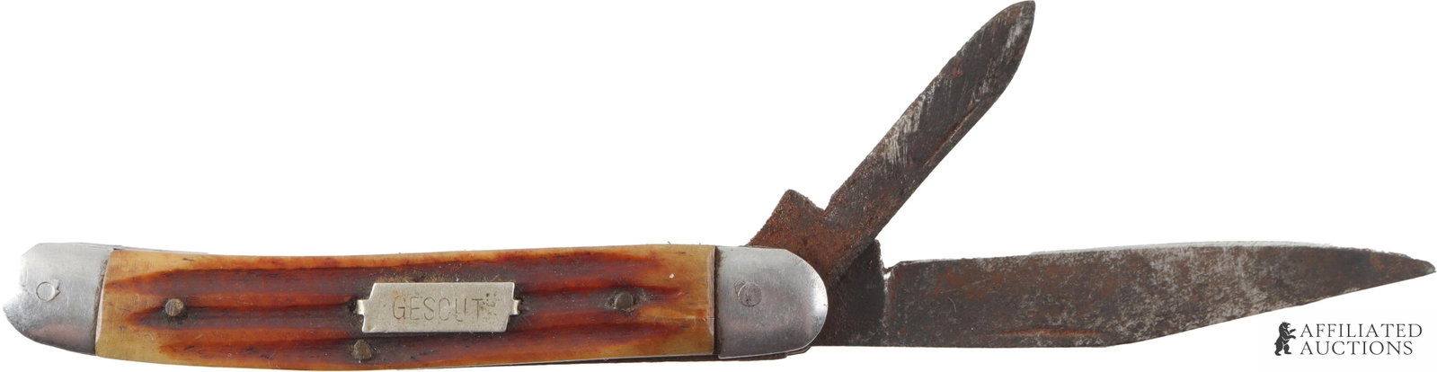 Antique Pocket Knife Gescut 5 1960s Multi-Blade (1 of 2)