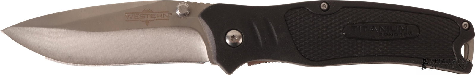 Western BlacTrax Stainless Steel Folding Knife (1 of 4)