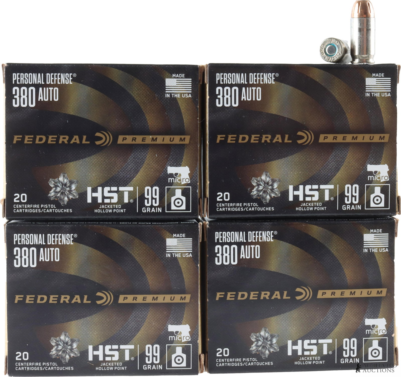 80 Rds .380 Auto Federal Premium Ammo (1 of 3)