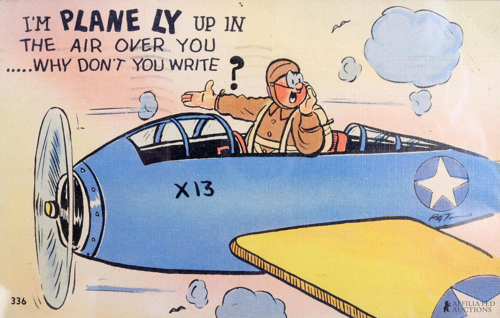 4 US Military Postcards In Frame - 5
