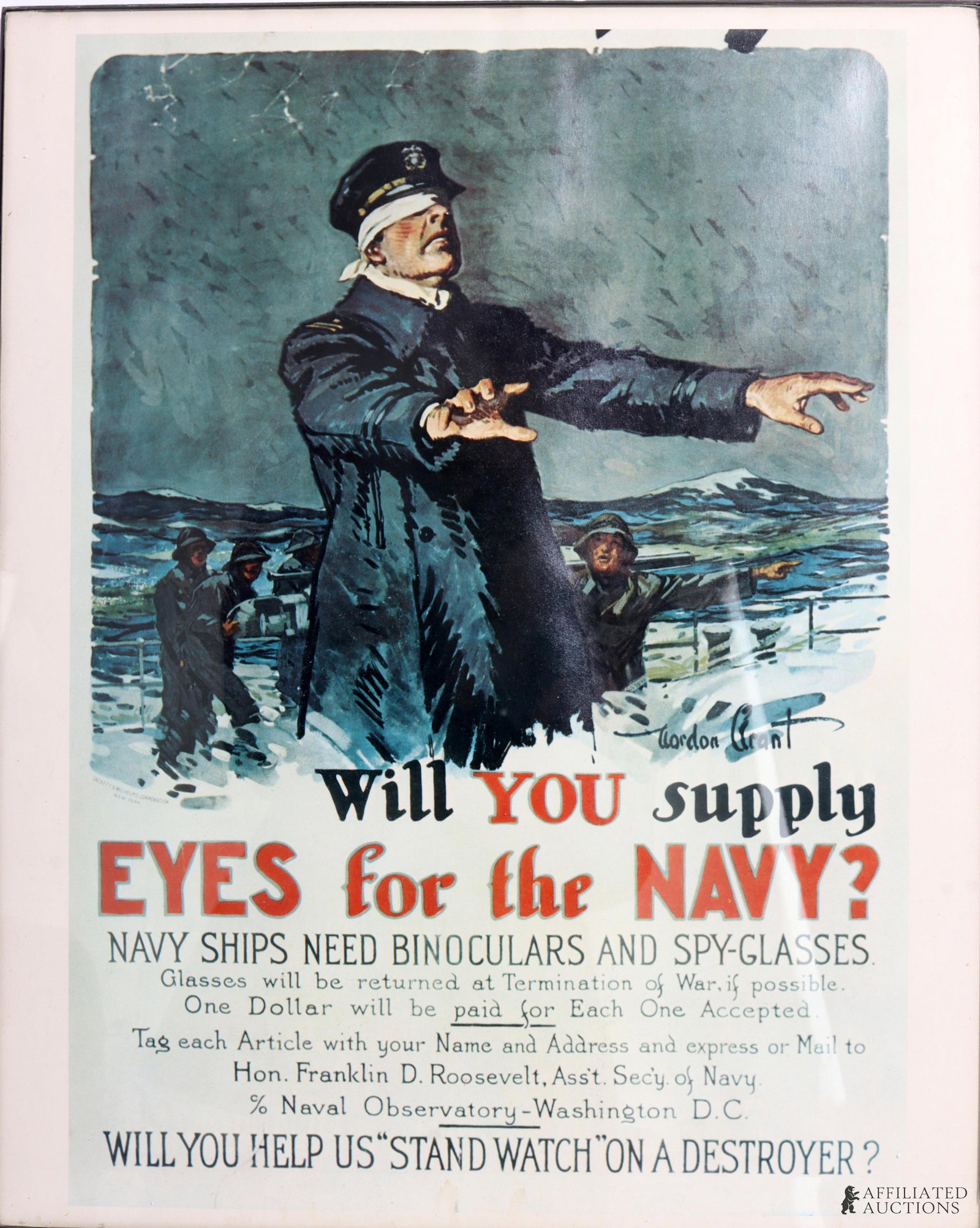 WWII US Navy Recruitment Poster