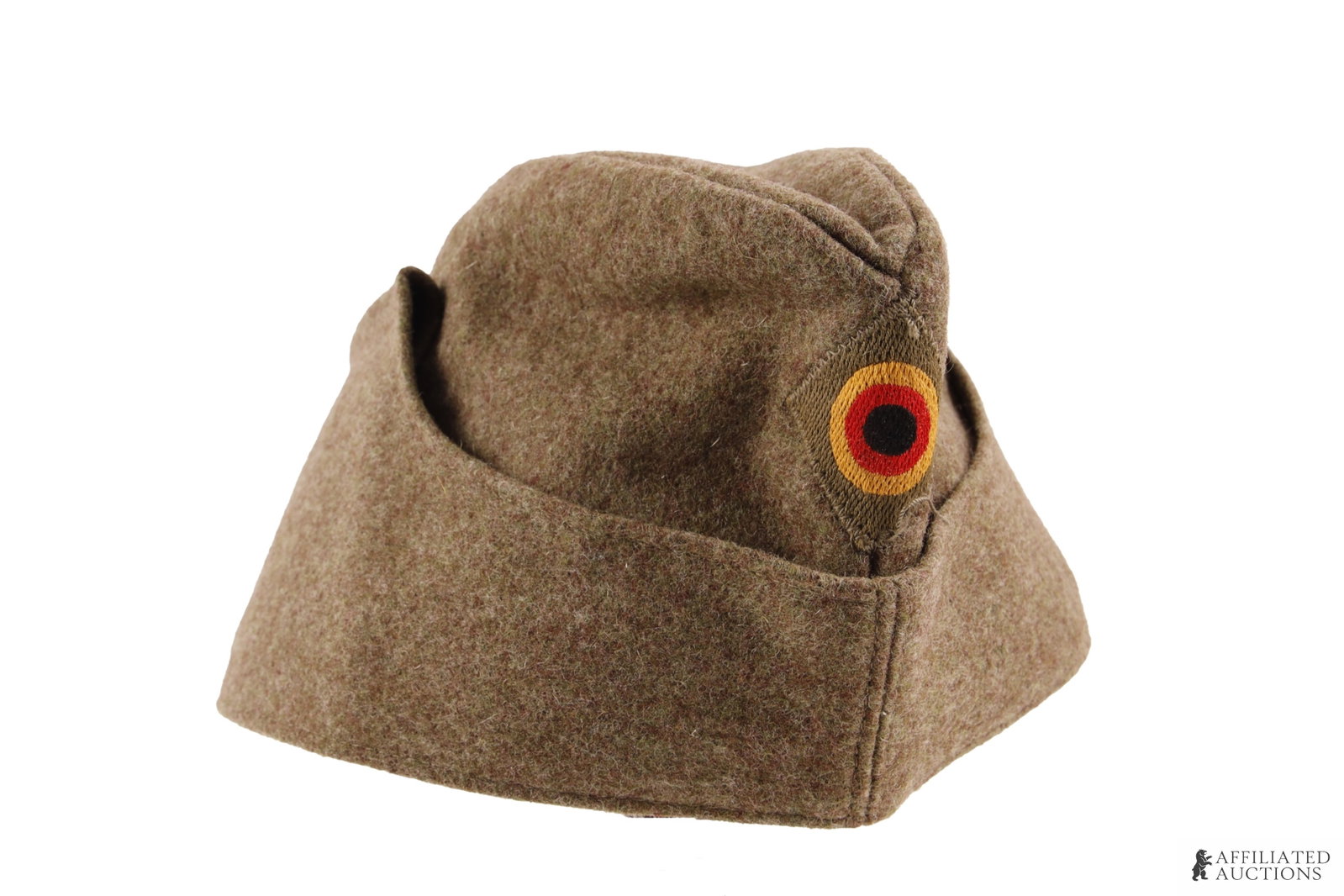 Railway Cap West German Cold War: 1964 Bundesgrenzschutz BGS West German border guard cap (used 1951-2005). Green wool. Size 57.