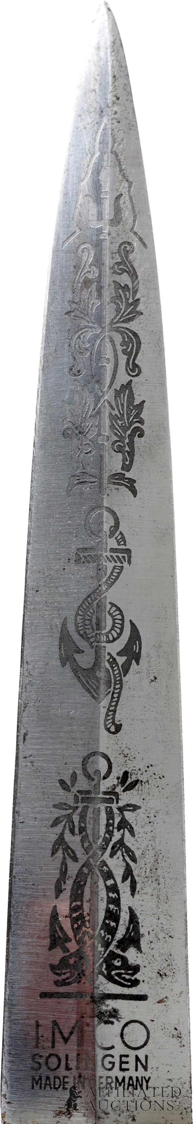 IMCO Solingen Naval Dirk With Scabbard - 4