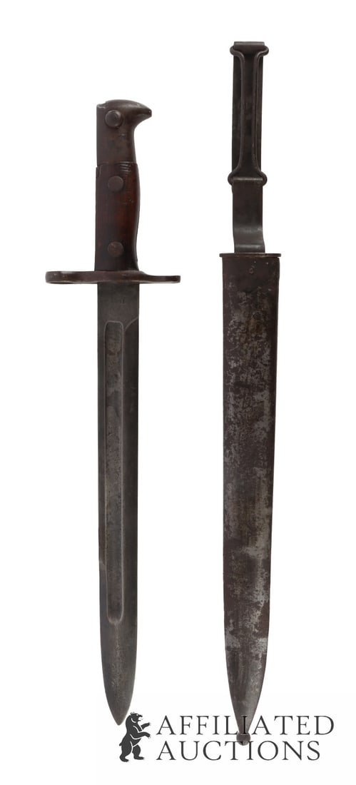 Span-Am War US M1892 Knife Bayonet W/ Scabbard (1 of 8)
