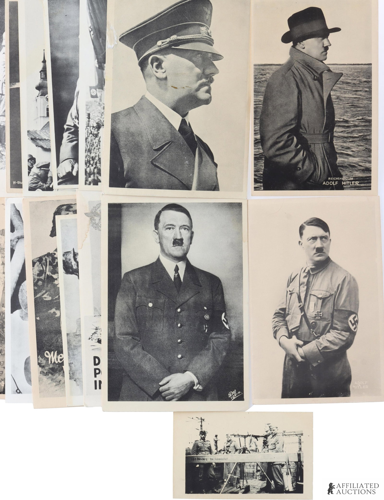 WWII German Third Reich Large Lot 15 Post Cards (1 of 3)