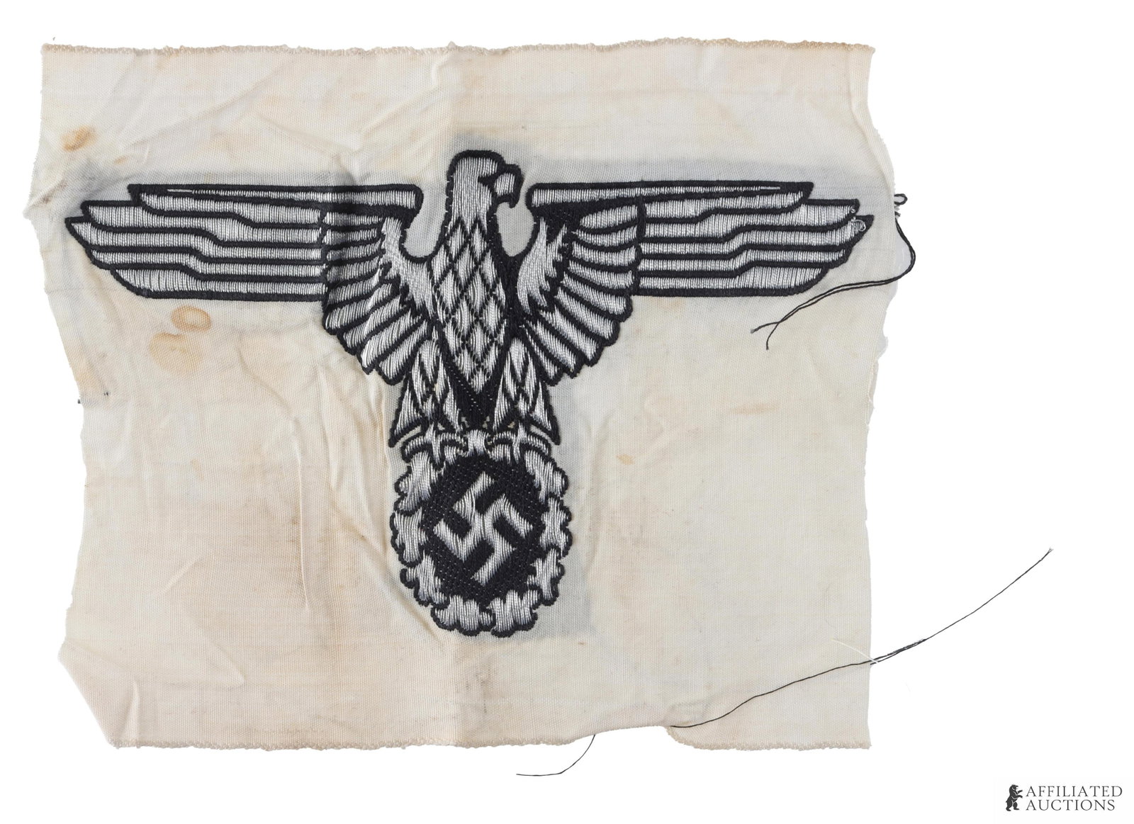 WWII SS Command Pennant Eagle Flatwire Third Reich