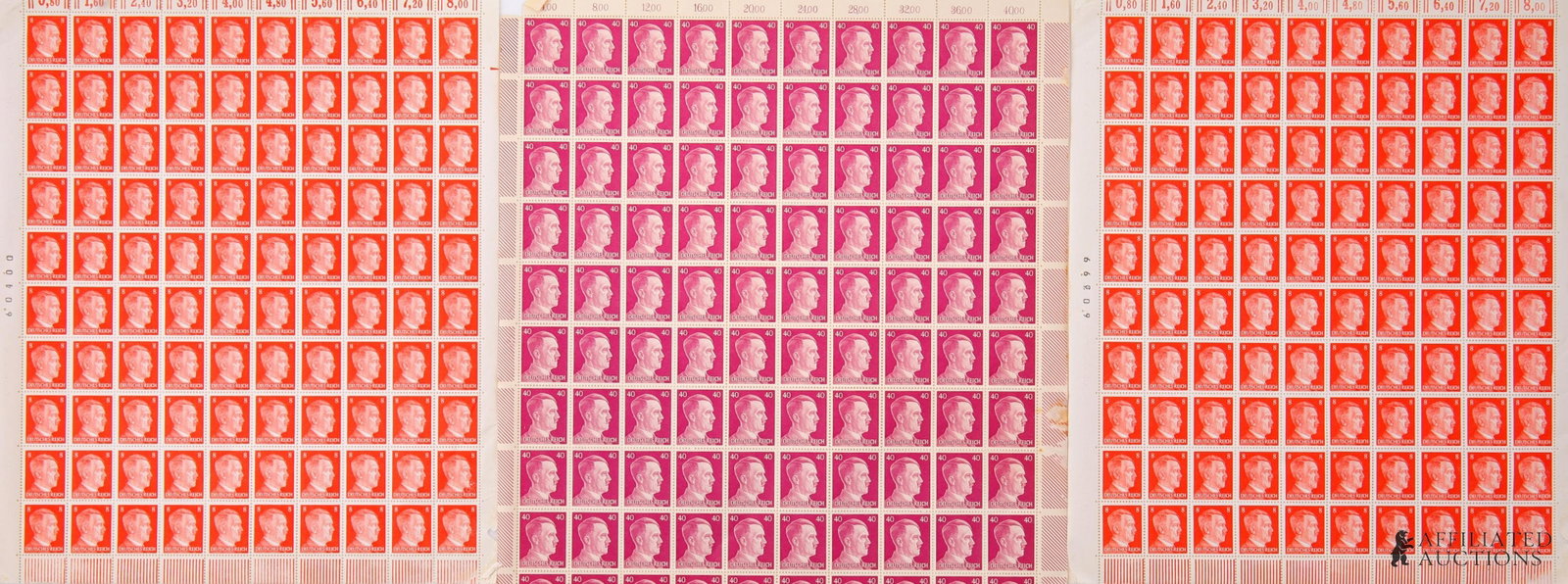 Hitler Head Stamps WWII German Third Reich Lot 3