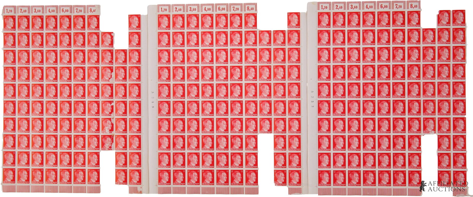 Hitler Head Stamps WWII German Third Reich Lot 4 (1 of 4)