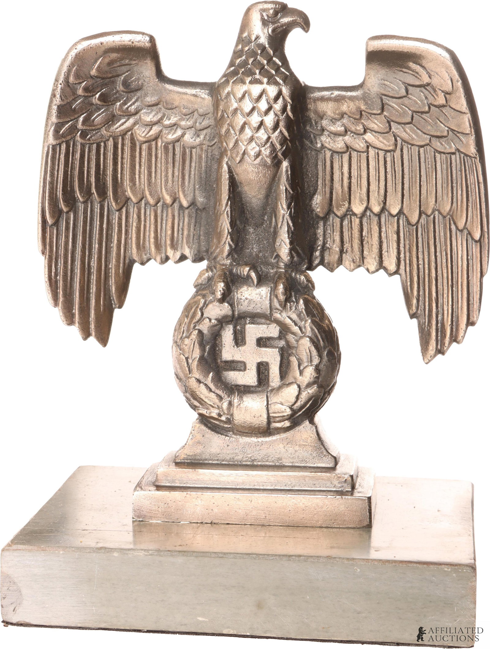 Desk Reichsadler WWII German Third Reich: A desk Reichsadler. Dimensions 6x8x4 inches.