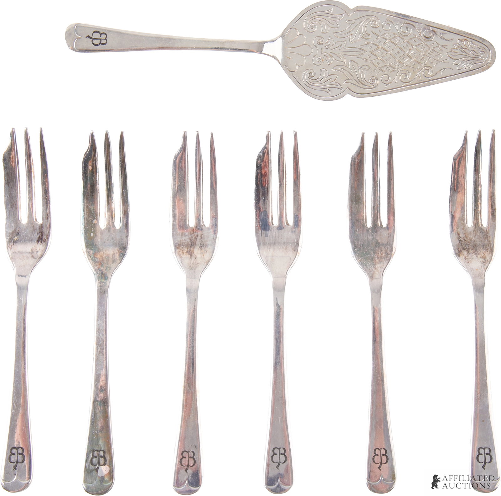 Eva Braun Monogrammed Cake Serving Set Lot 7 - 2