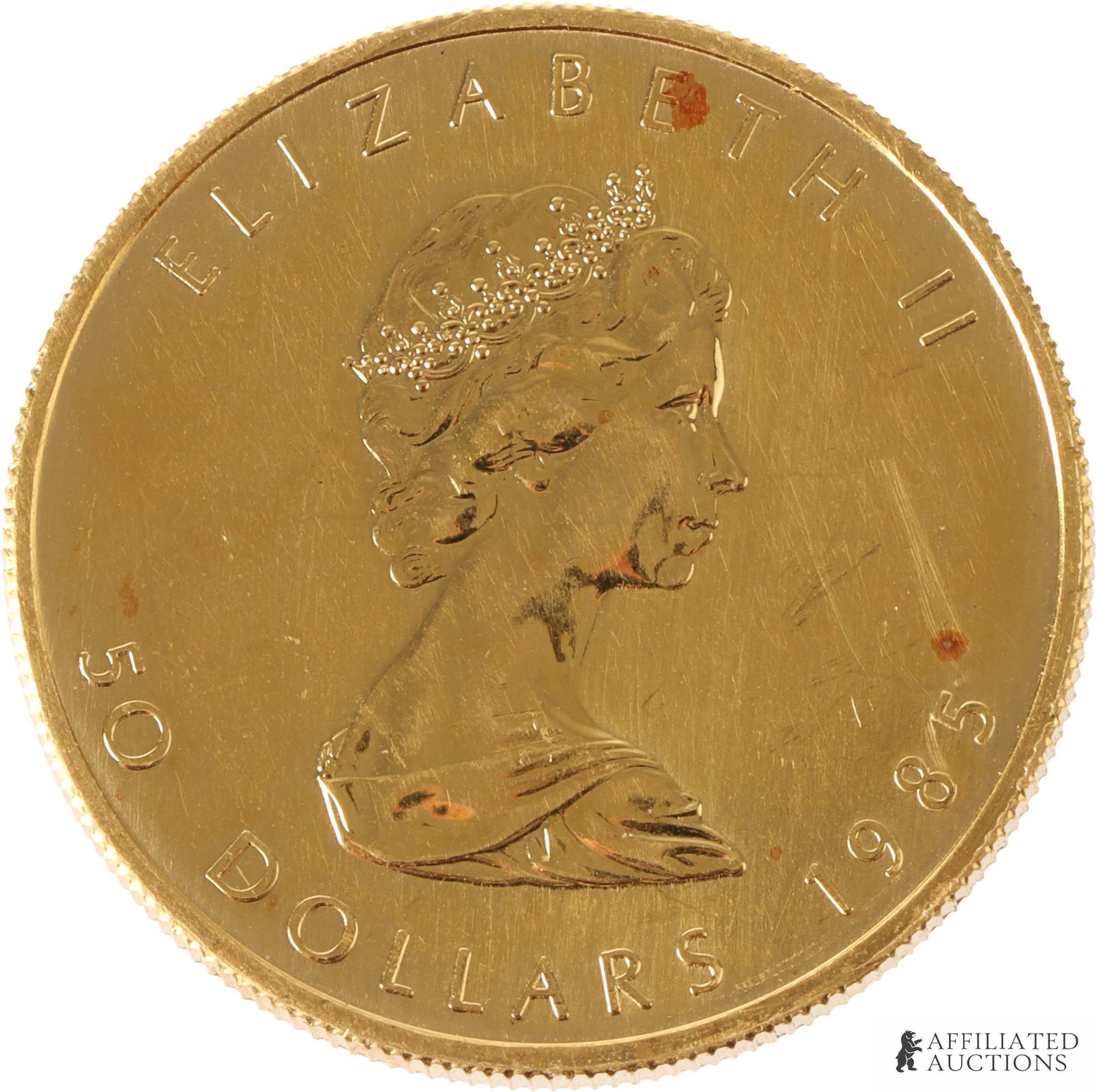 1 OZT Pure .999 Gold Maple Coin 1985 (1 of 2)