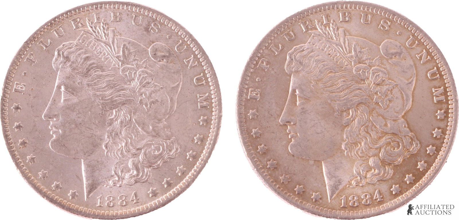 United States Morgan Silver Dollar 1884 O Lot of 2 (1 of 2)