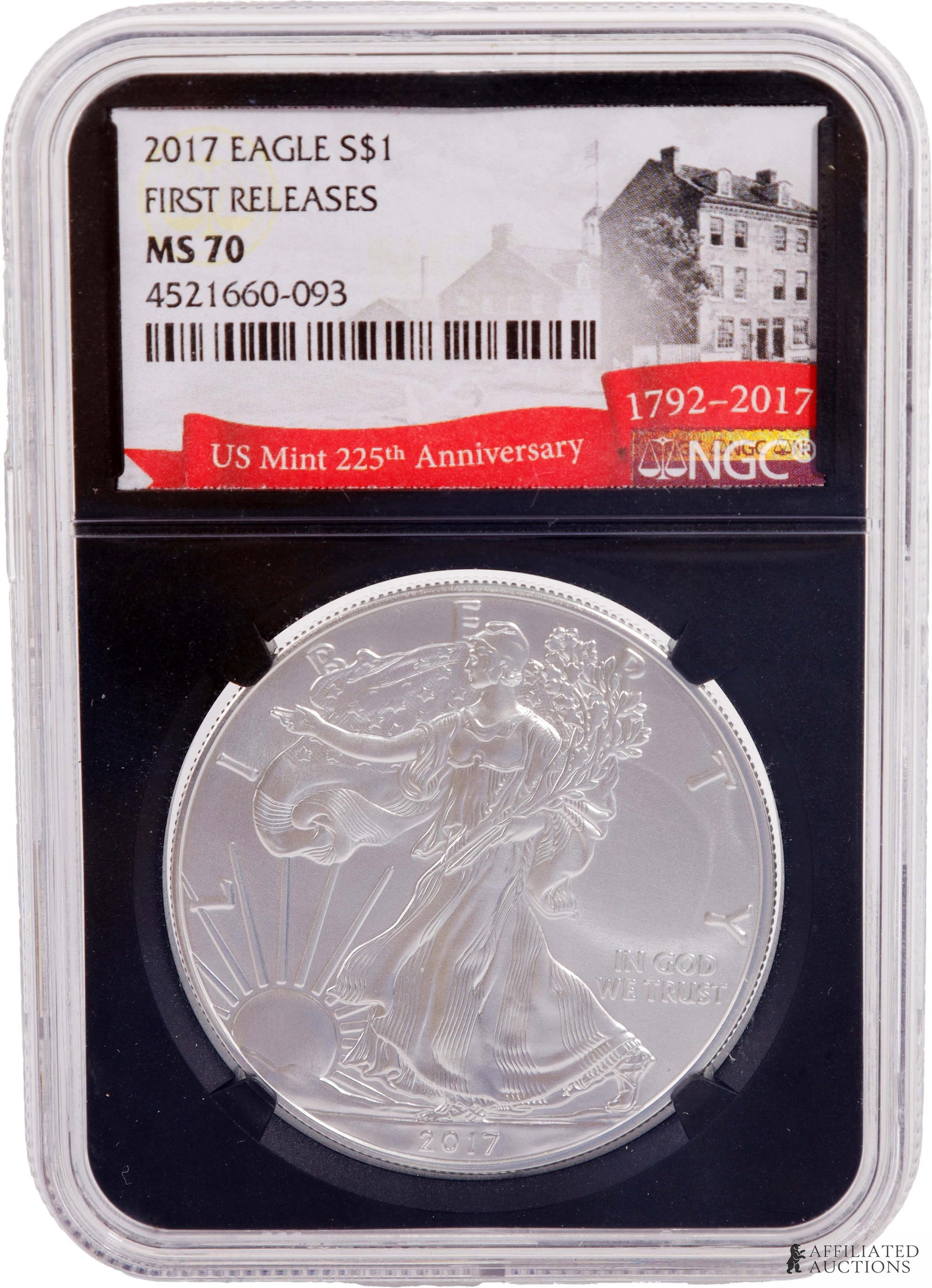 2017 American Silver Eagle NGC Graded Coin (1 of 2)