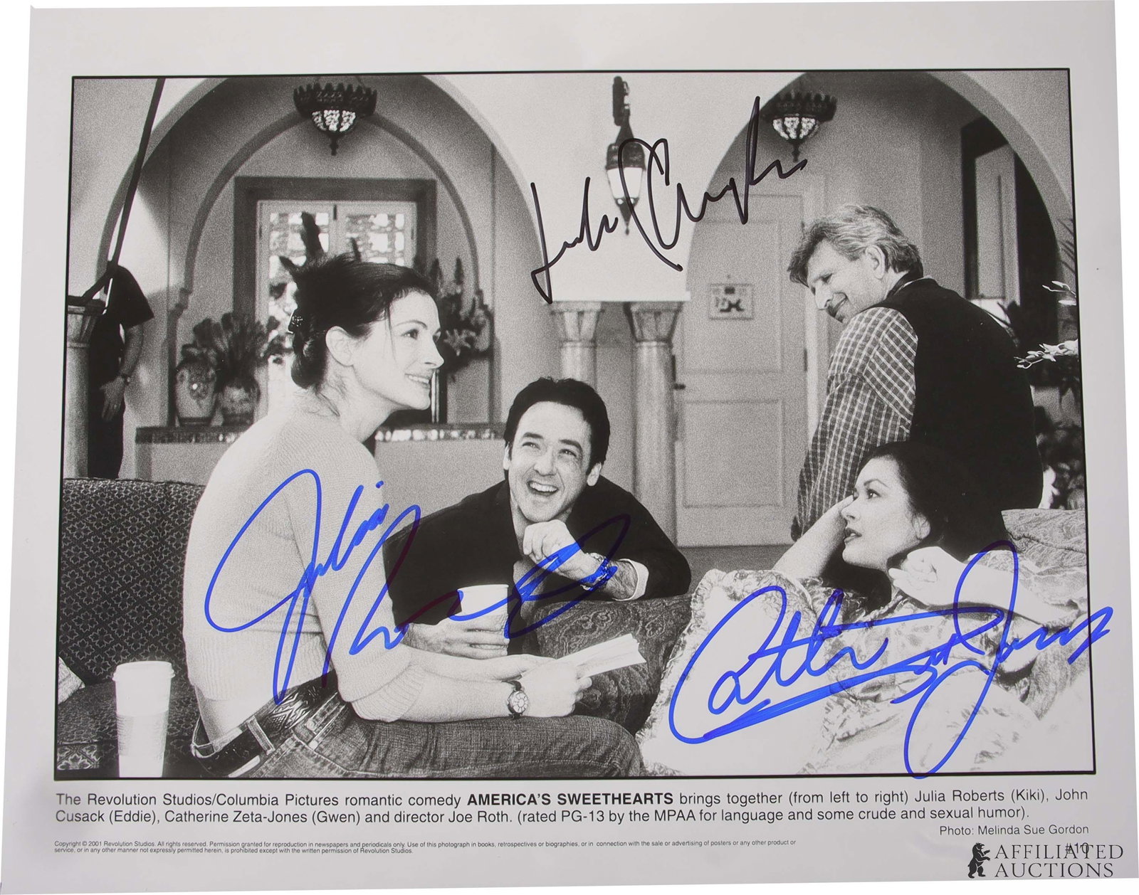 Julia Roberts John Cusack Zeta-Jones Autograph (1 of 5)