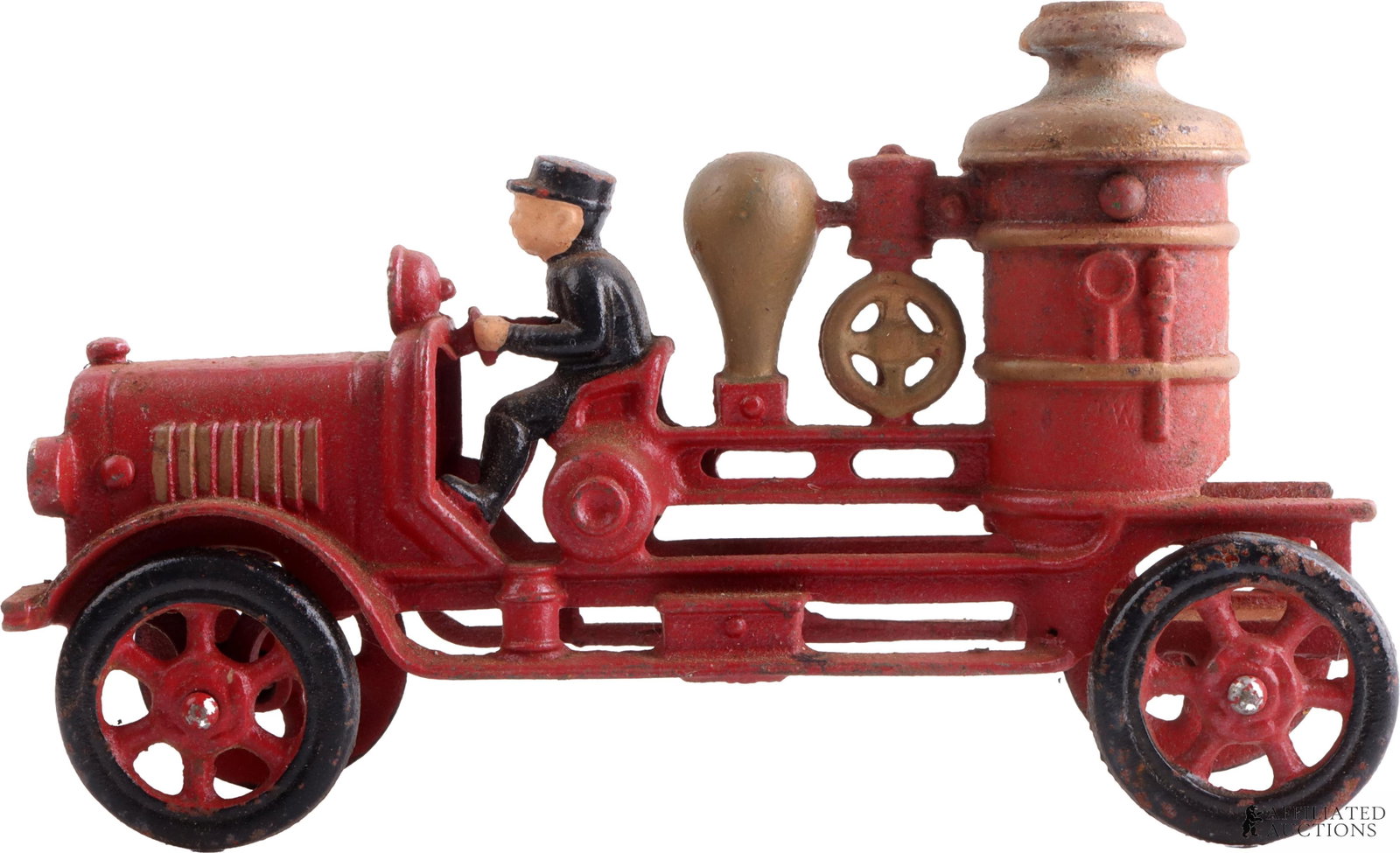 Hubley Cast Iron Fire Pumper Truck Antique Toy (1 of 4)