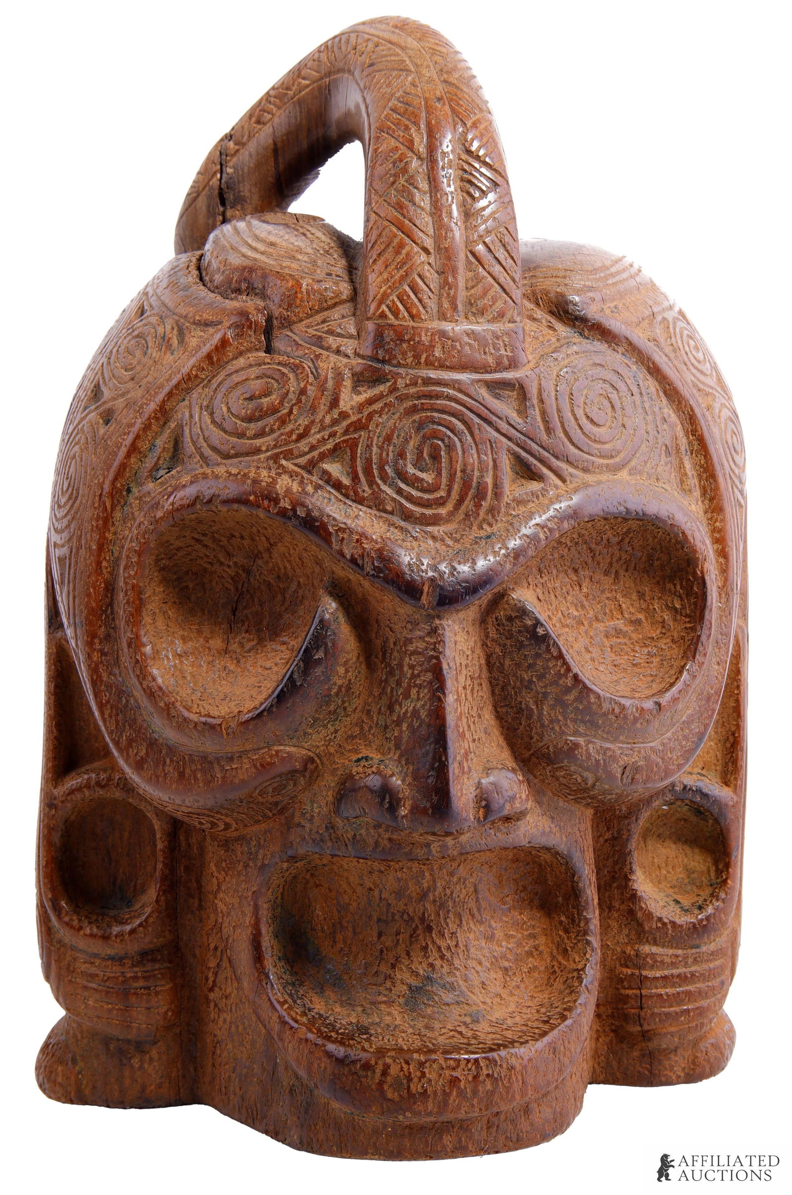 Published Monumental Taino Head Caribbean Wood (1 of 7)