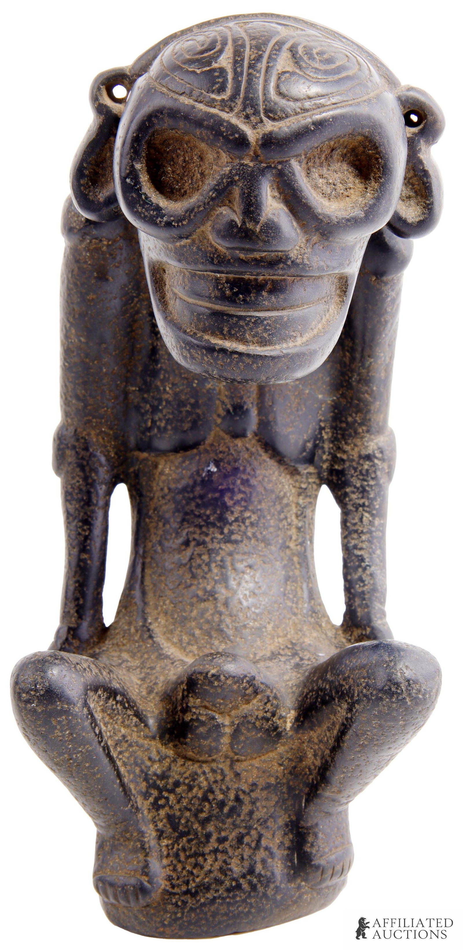 Taino Anthropic Magnetite Skeleton Effigy (1 of 8)