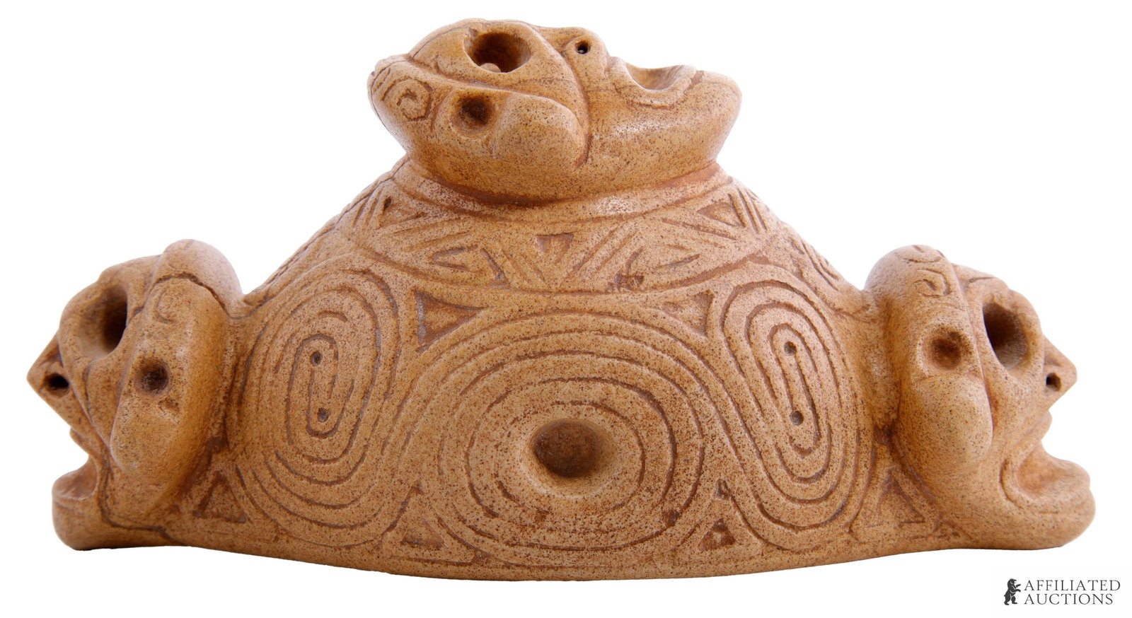 Taino Three Headed Zemi Carving Caribbean (1 of 7)
