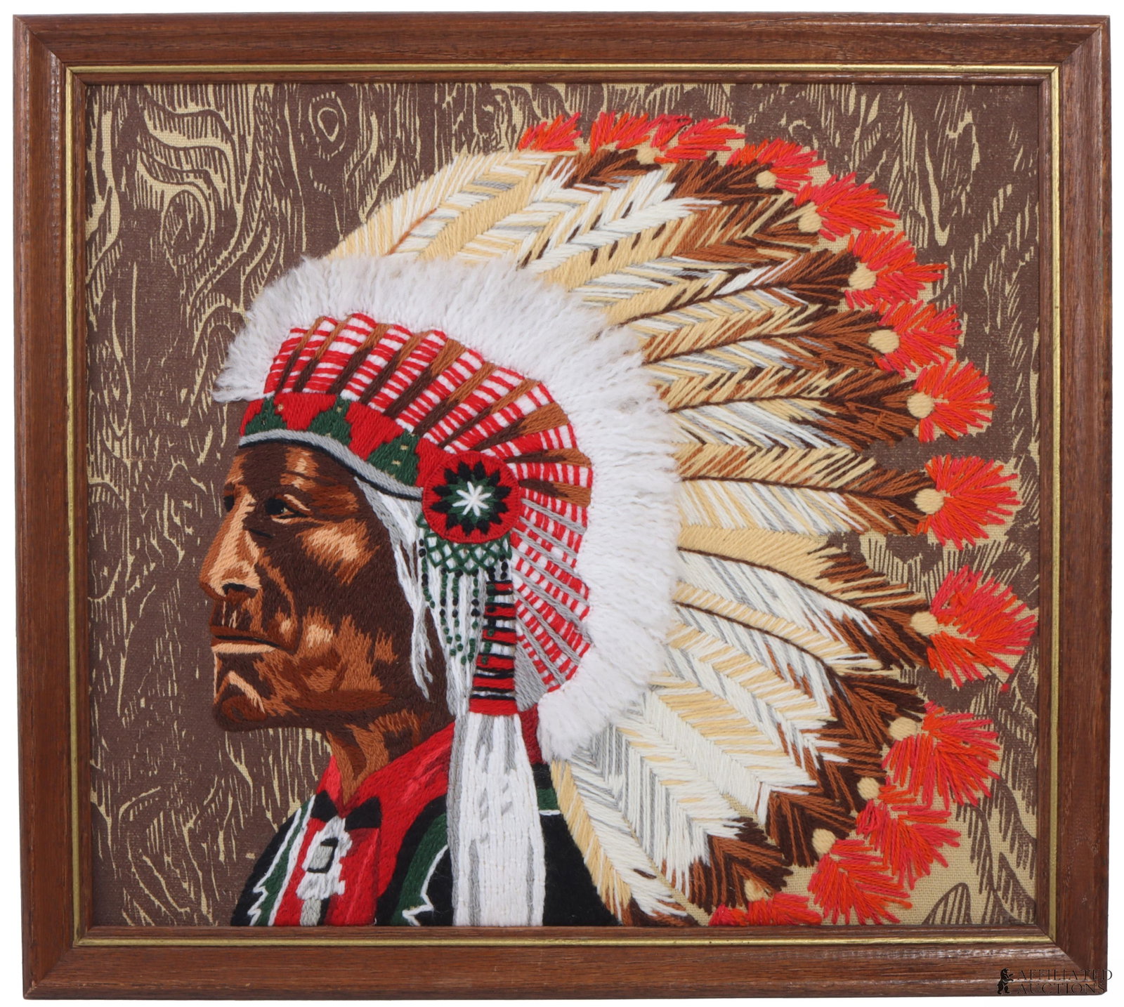 Cheyenne Chief Columbia Minerva Framed Tapestry (1 of 3)
