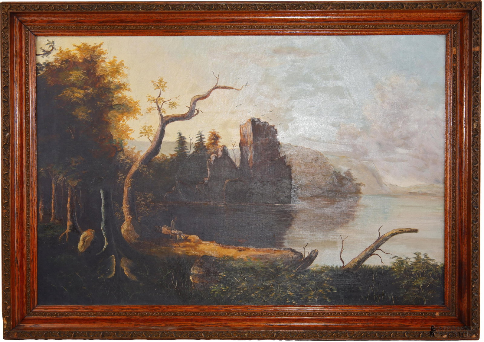 Hudson Valley School Painting of Native Landscape (1 of 7)