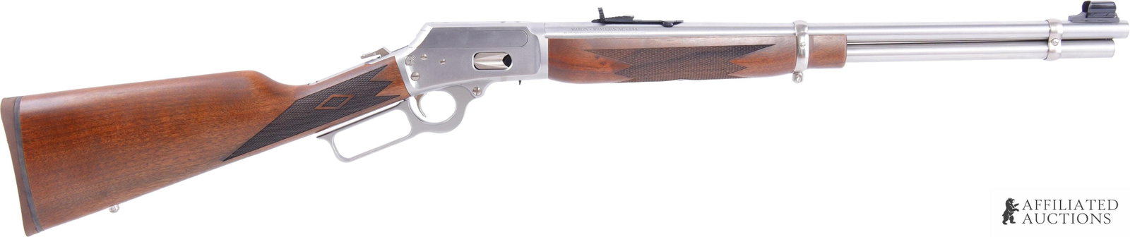 Marlin Model 1894 .45 Colt America's 250th Edition: Marlin Classic Series Model 1894 America's 250th Anniversary lever-action rifle chambered in .45 Colt. Barrel length 20.25 inches. Capacity 10 rounds. Satin stainless steel finish with cold hammer-for