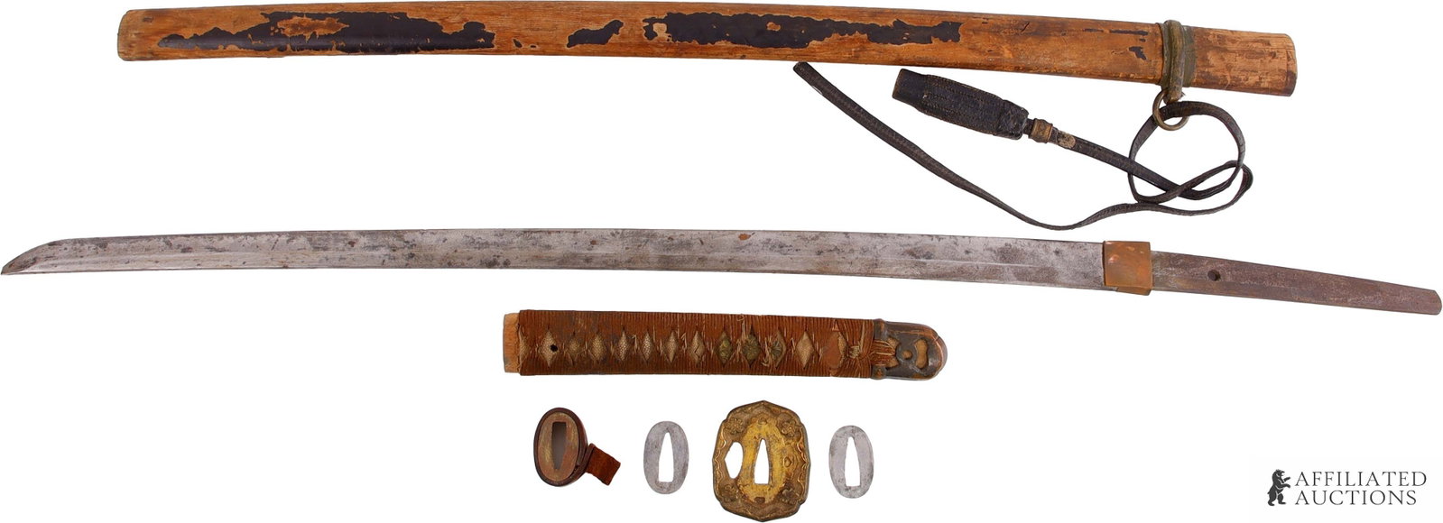 Mishina Yoshiaki Signed Type 44 Gunto: A Showa-era Japanese Type 94 Gunto, signed by Mishina Yoshiaki, a resident of Noshu (Mino Province, modern-day Gifu Prefecture). Noshu was the largest center for sword production in Japan from the Sen