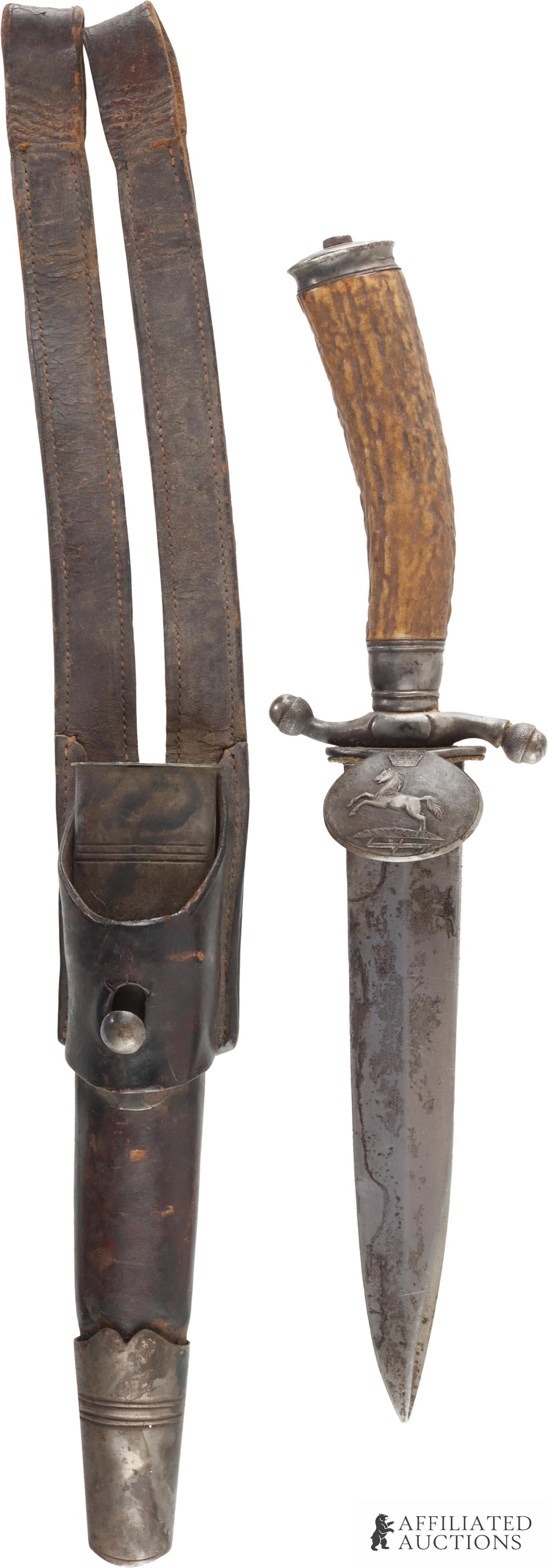 WWI Hanover Stag Grip Forestry Dagger by Kulhanek (1 of 5)