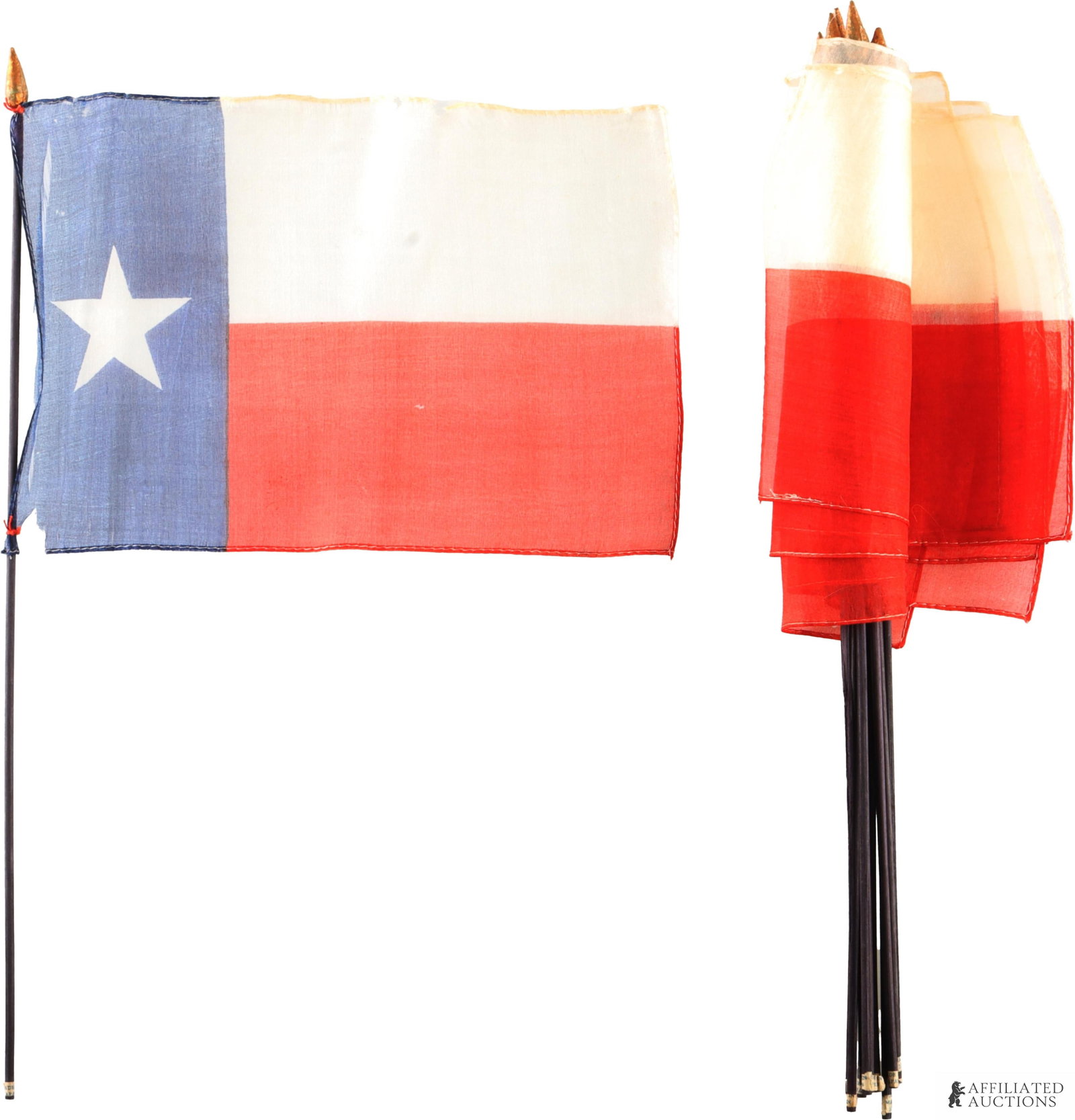 Texas Lone Star Flags Parade Flags Lot of 12 (1 of 2)