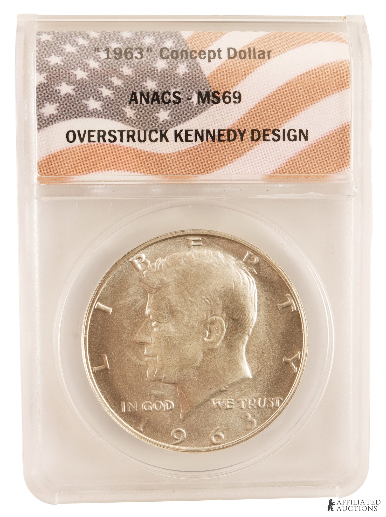 1963 Kennedy Concept Dollar ANACS MS69 (1 of 2)
