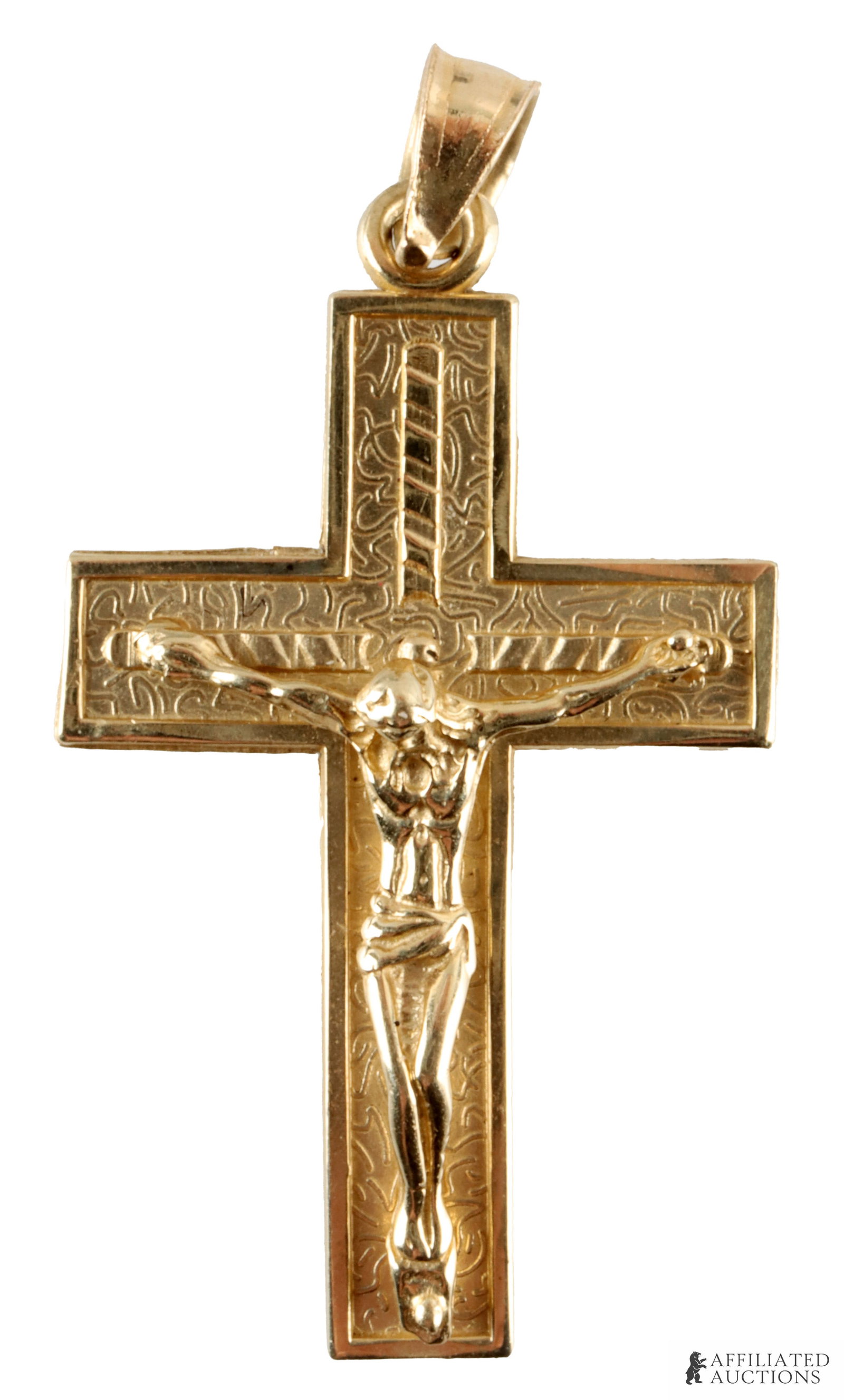 14k Gold Crucifix Cross Necklace Pendant (1 of 3)