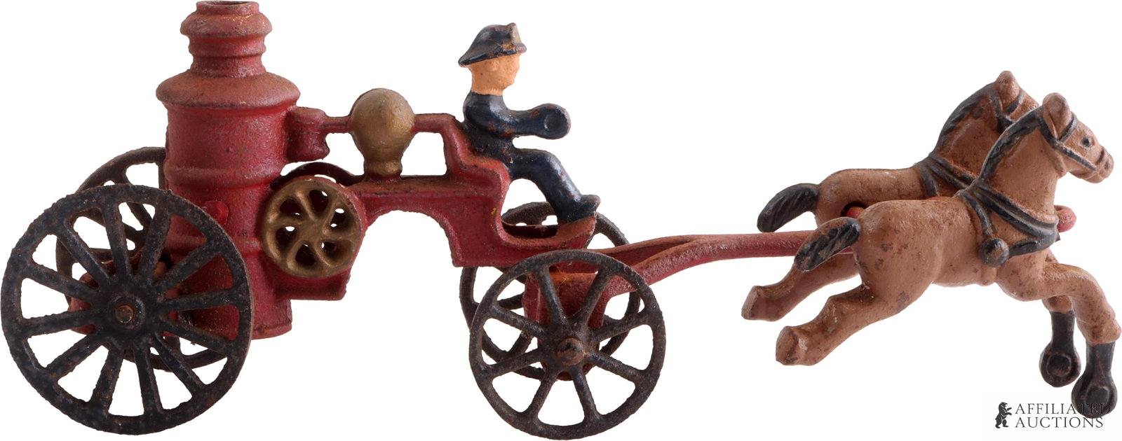 Antique Cast Iron Fire Pumper (1 of 3)