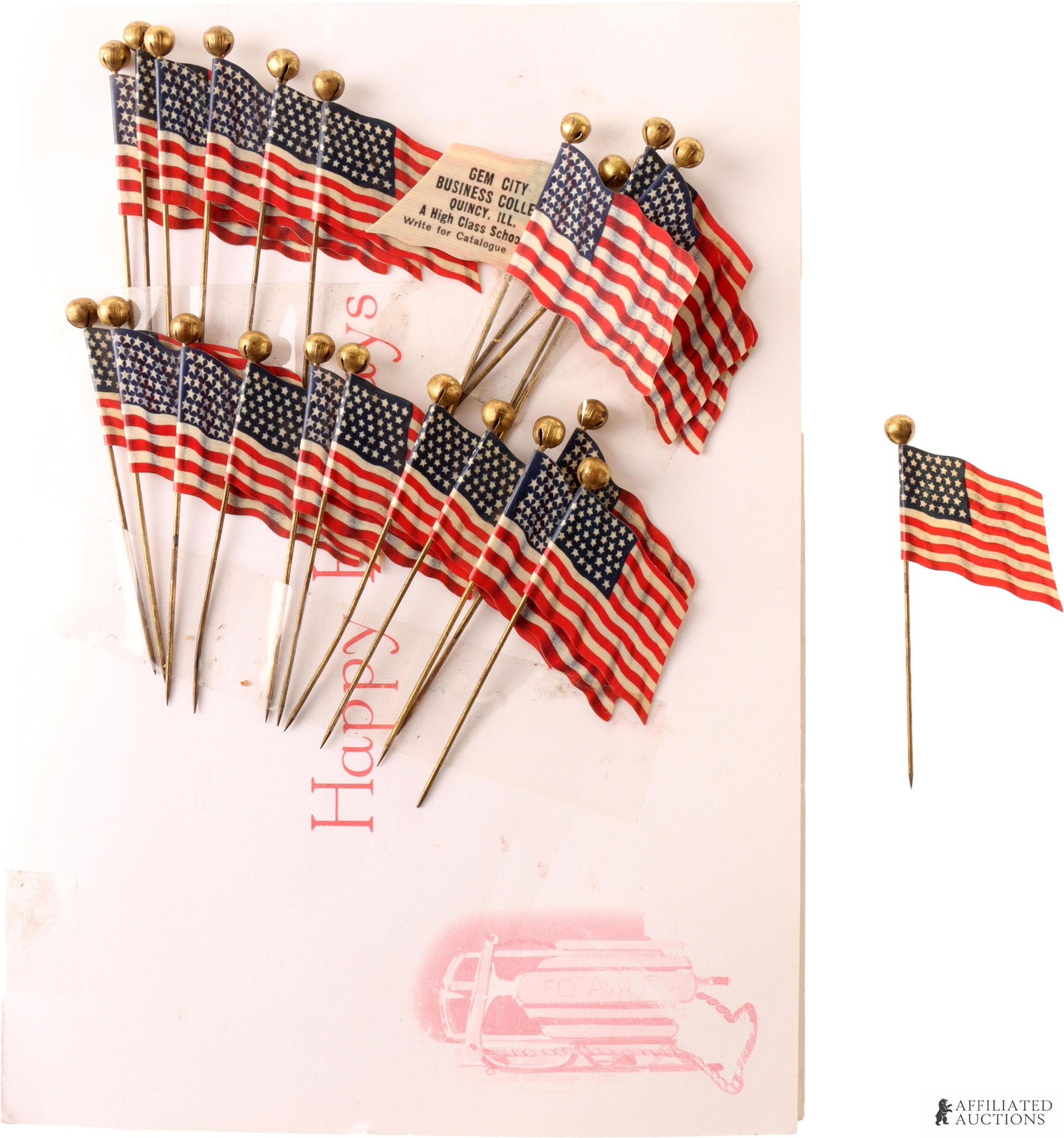 United States of America 41 Star Flag Pin Lot 45 (1 of 4)