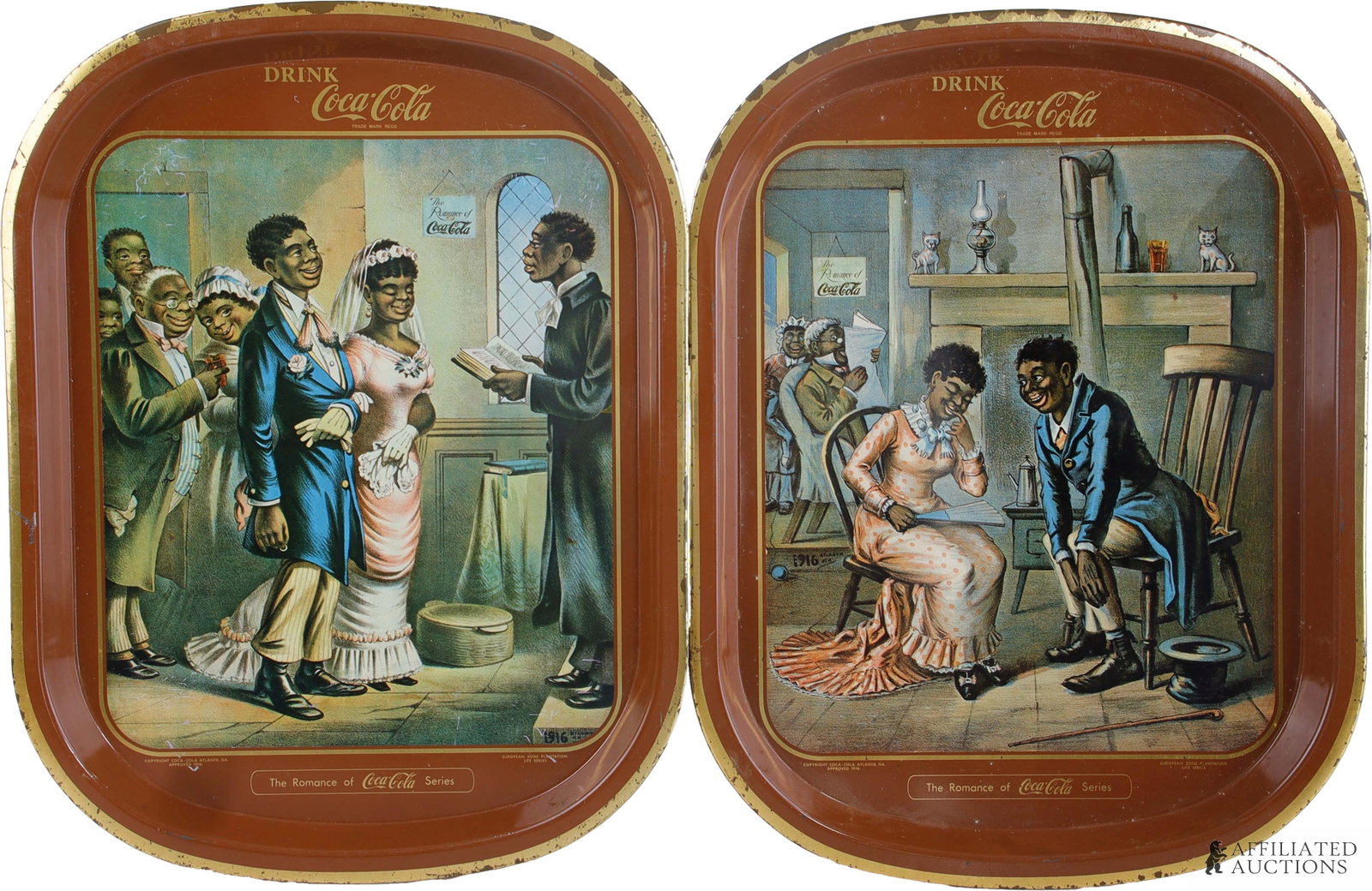 Sambo's Marriage Romance of Coca-Cola Trays (1 of 9)
